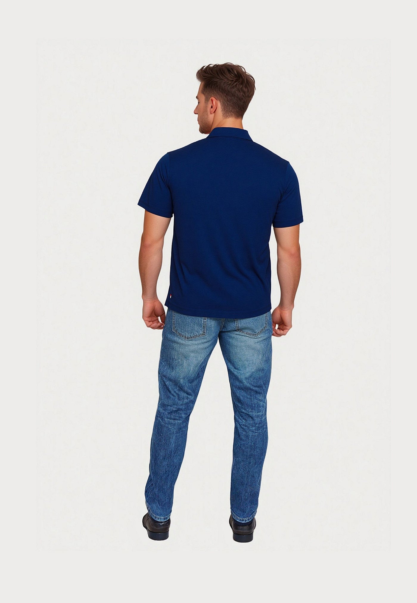 U.S. POLO Kurzarmshirt Knopflos