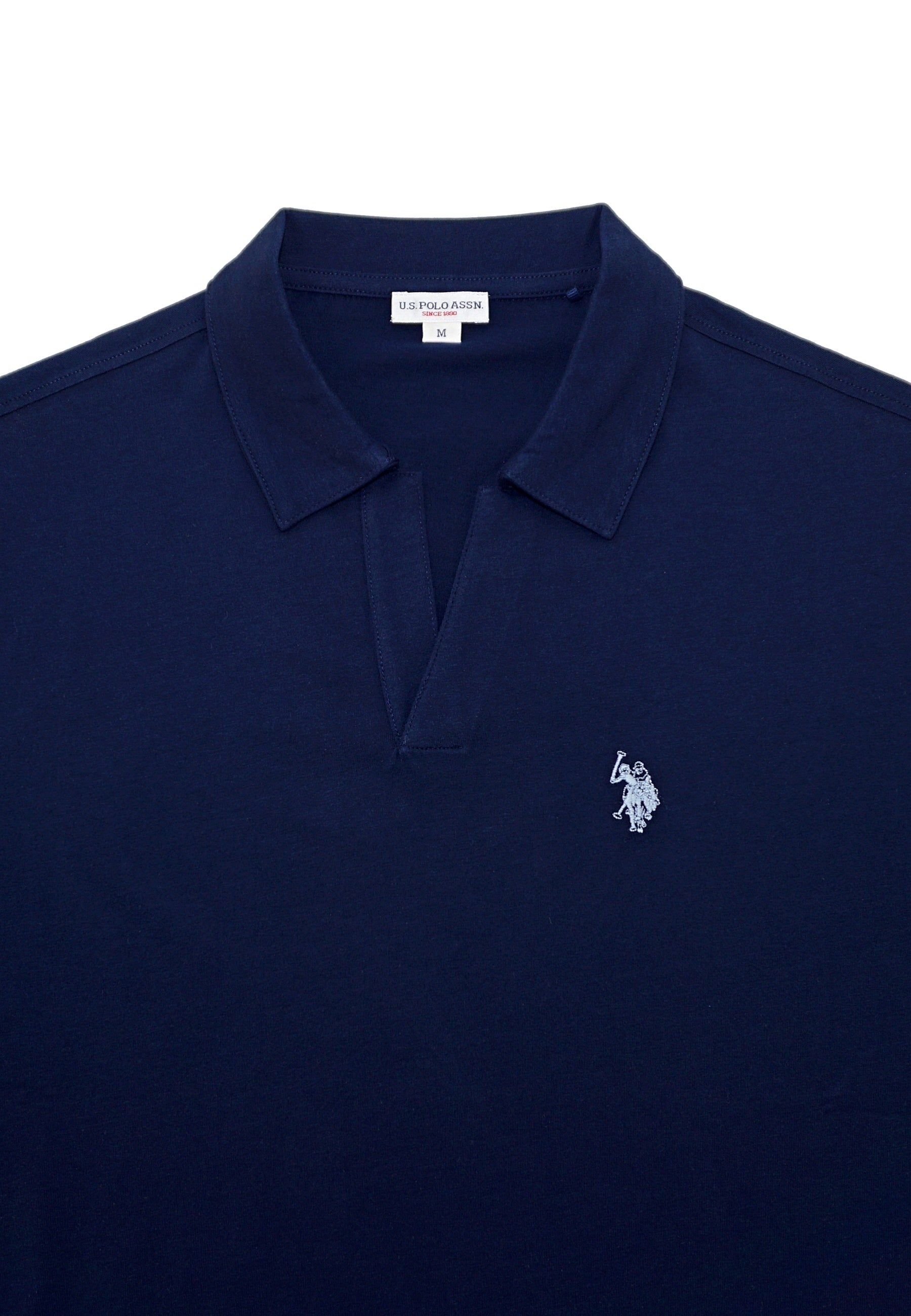 U.S. POLO Kurzarmshirt Knopflos