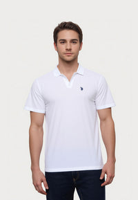 U.S. POLO Kurzarmshirt Knopflos