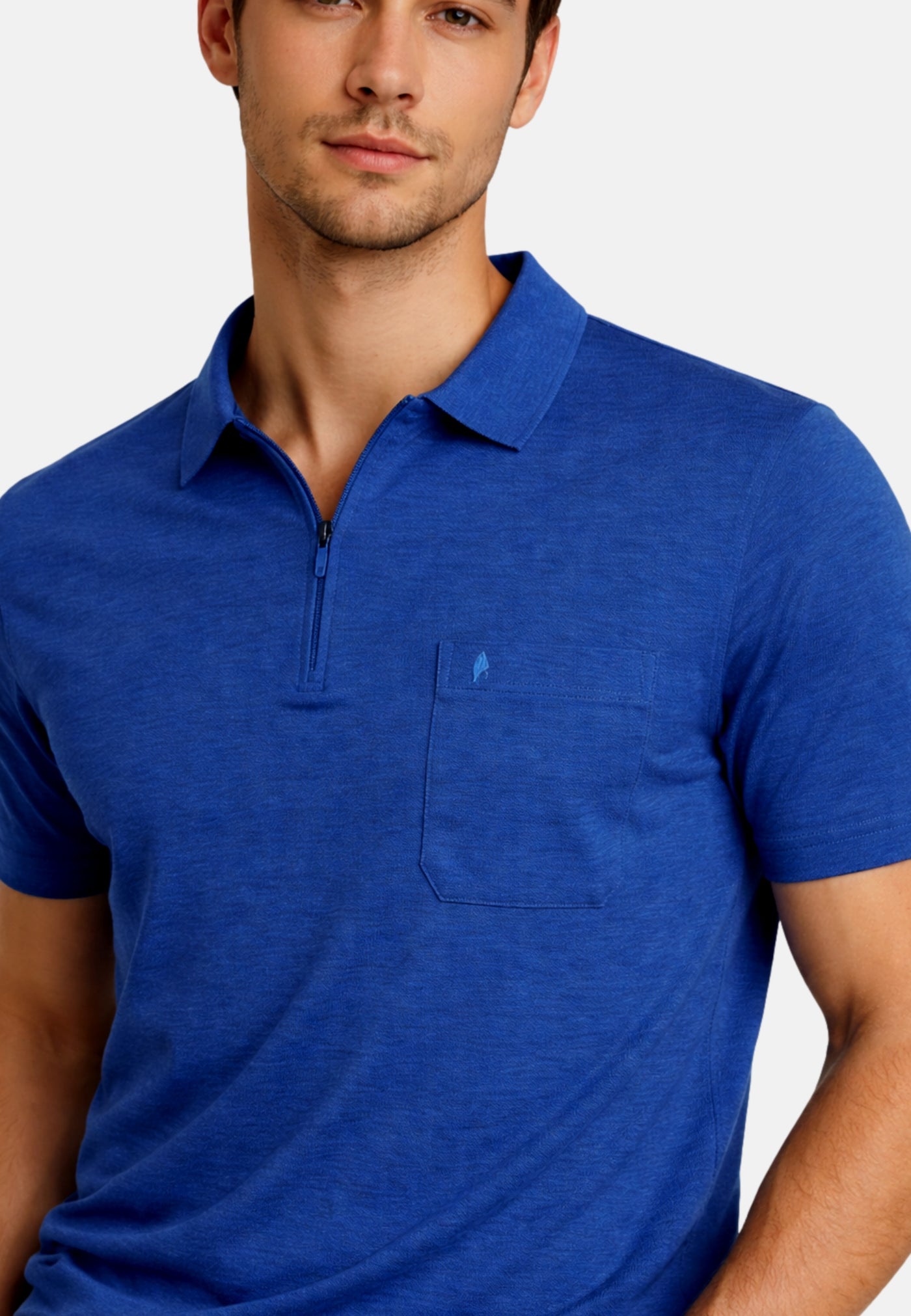 Ragman Kurzarmshirt mit Polokragen