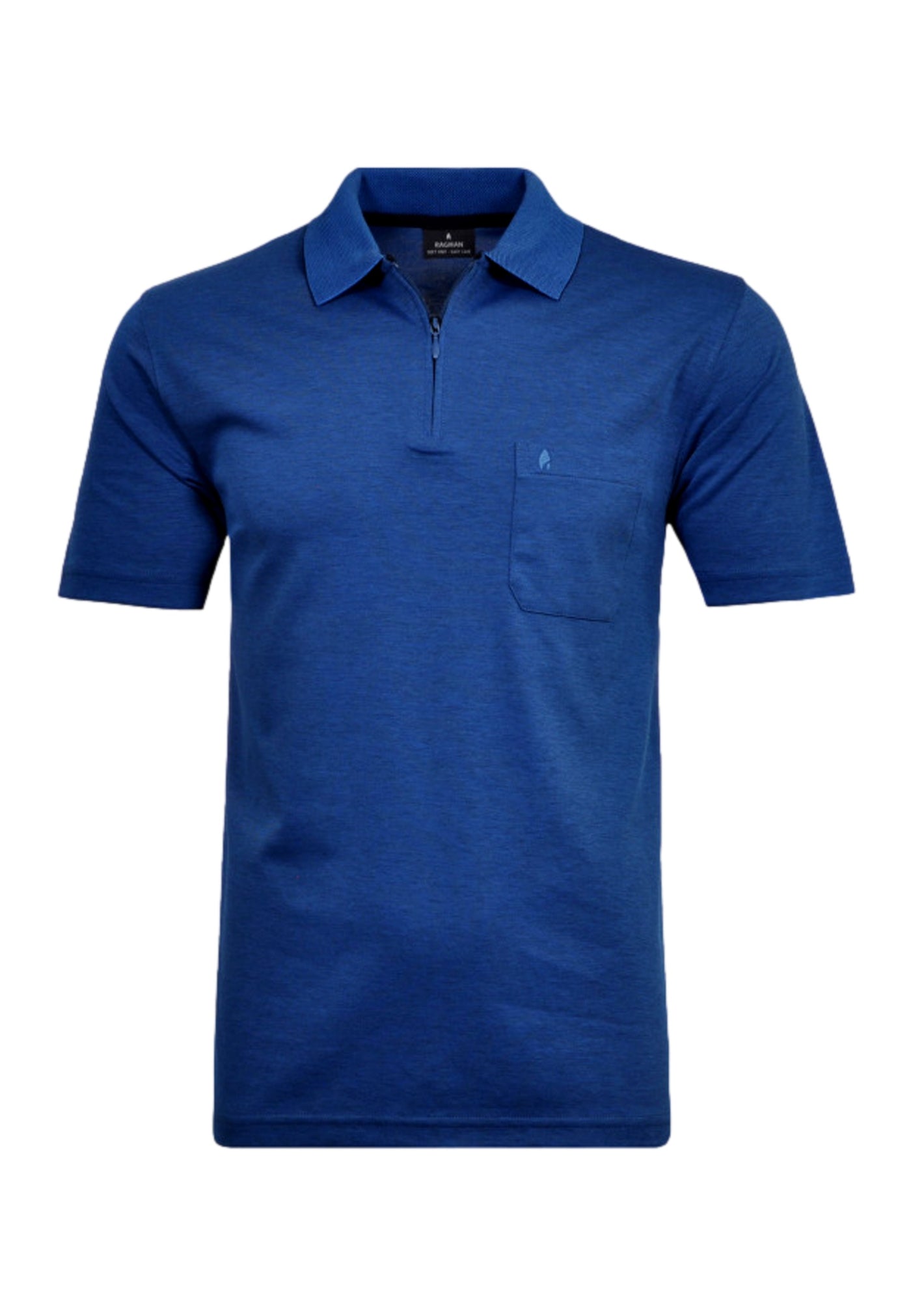 Ragman Kurzarmshirt mit Polokragen