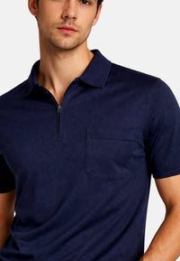 Ragman Kurzarmshirt mit Polokragen