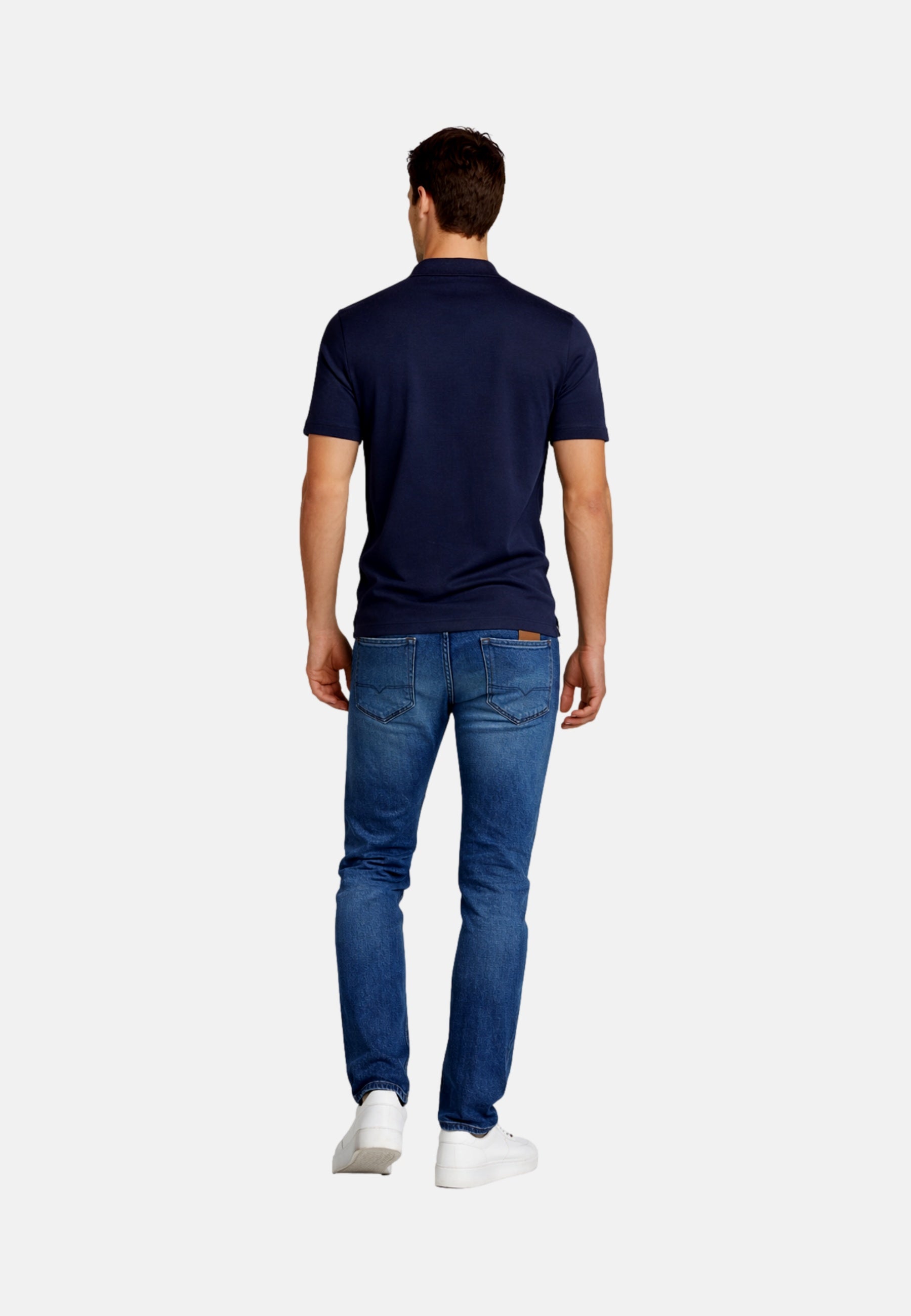 Ragman Kurzarmshirt mit Polokragen