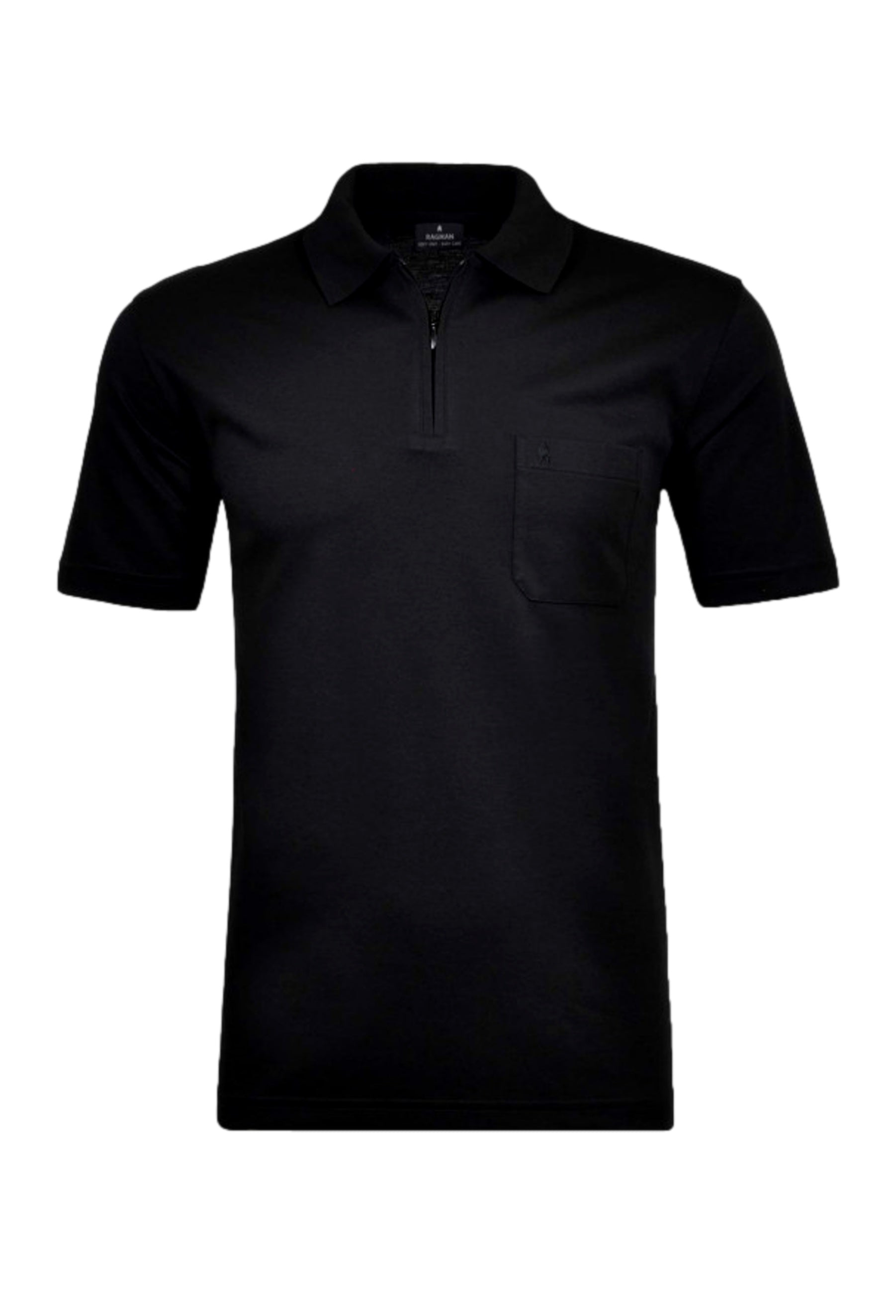 Ragman Kurzarmshirt mit Polokragen