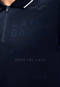 Camp David Game.Set.Match Kurzarmshirt mit Polokragen
