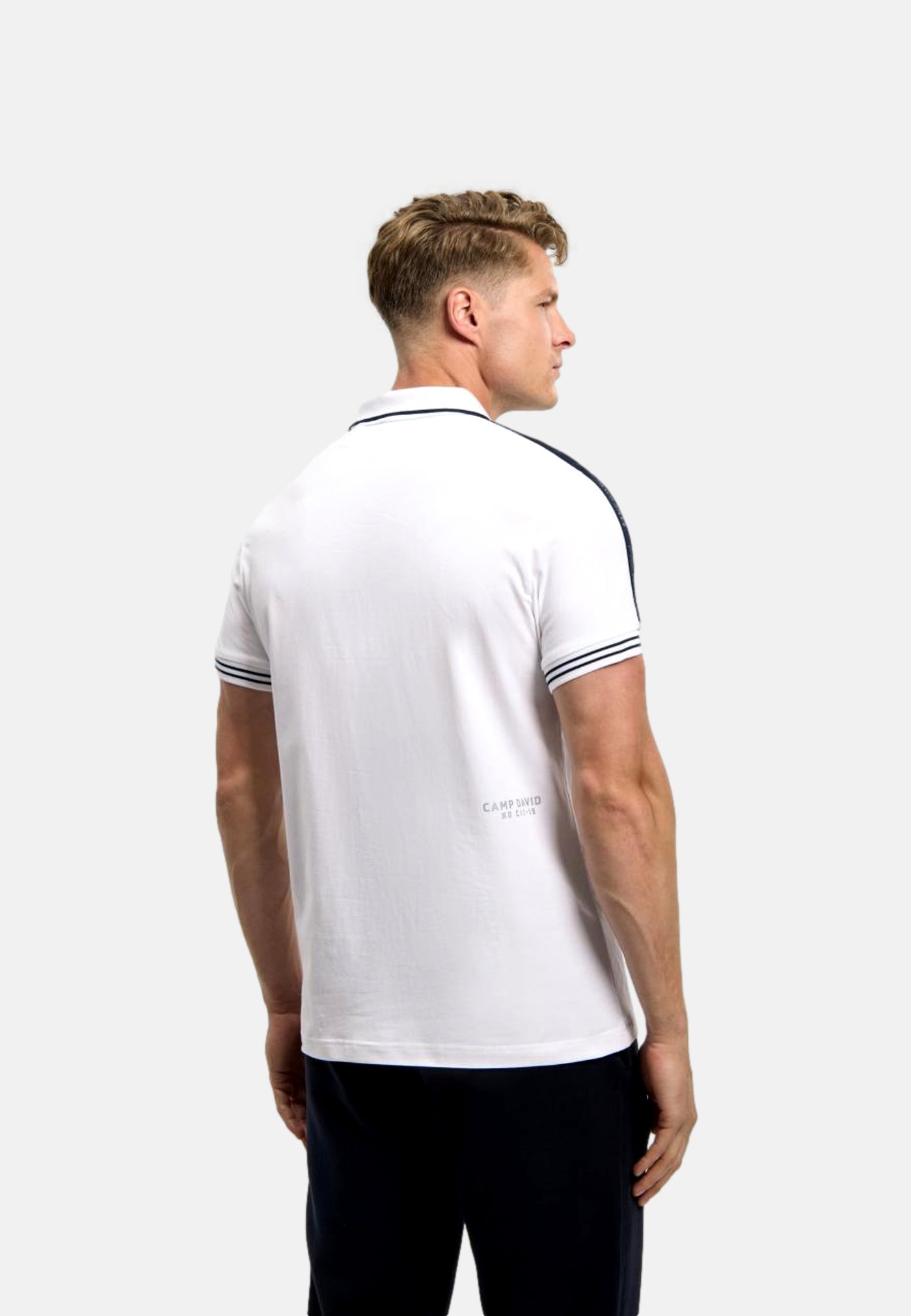 Camp David Game.Set.Match Kurzarmshirt mit Polokragen