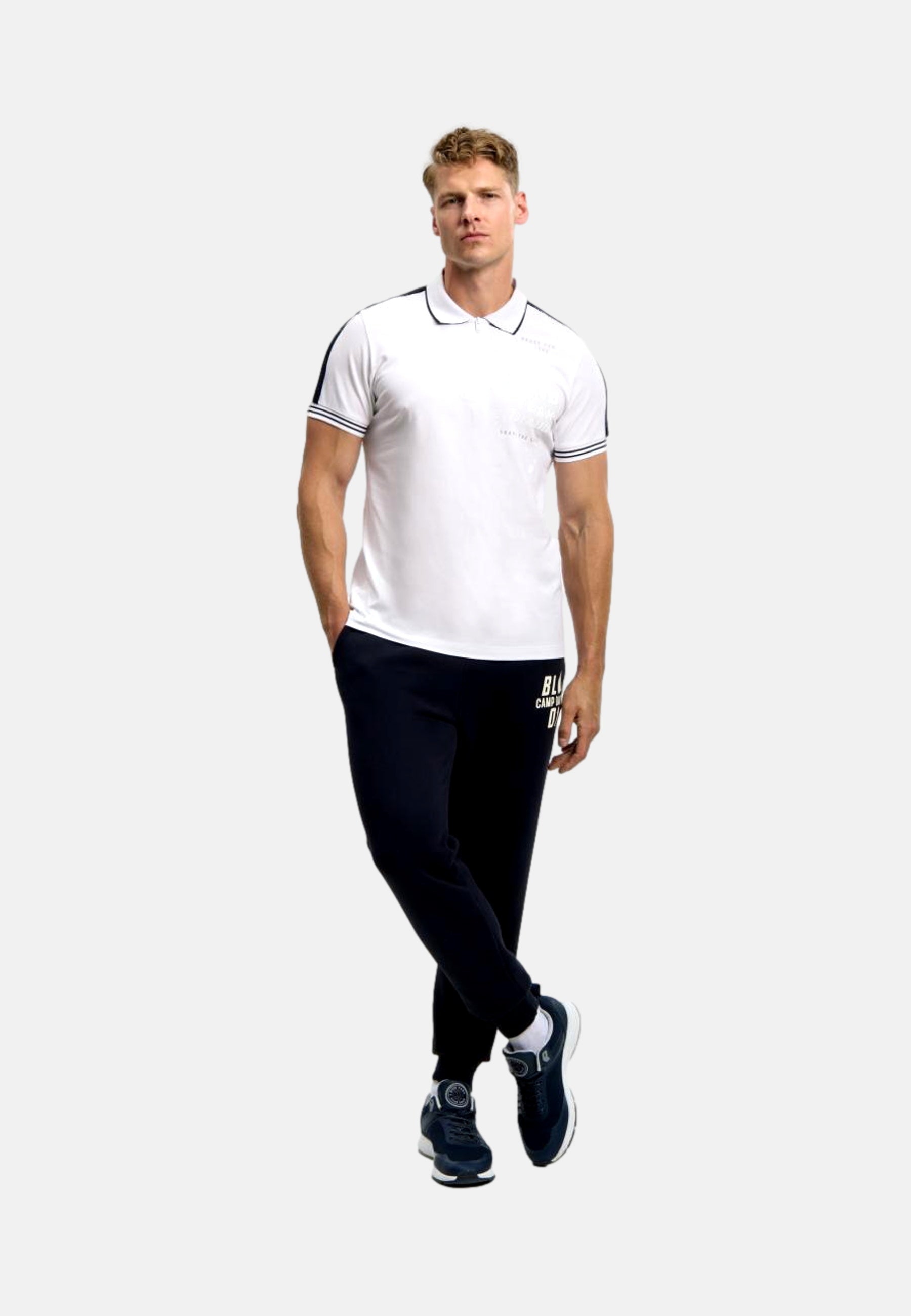 Camp David Game.Set.Match Kurzarmshirt mit Polokragen