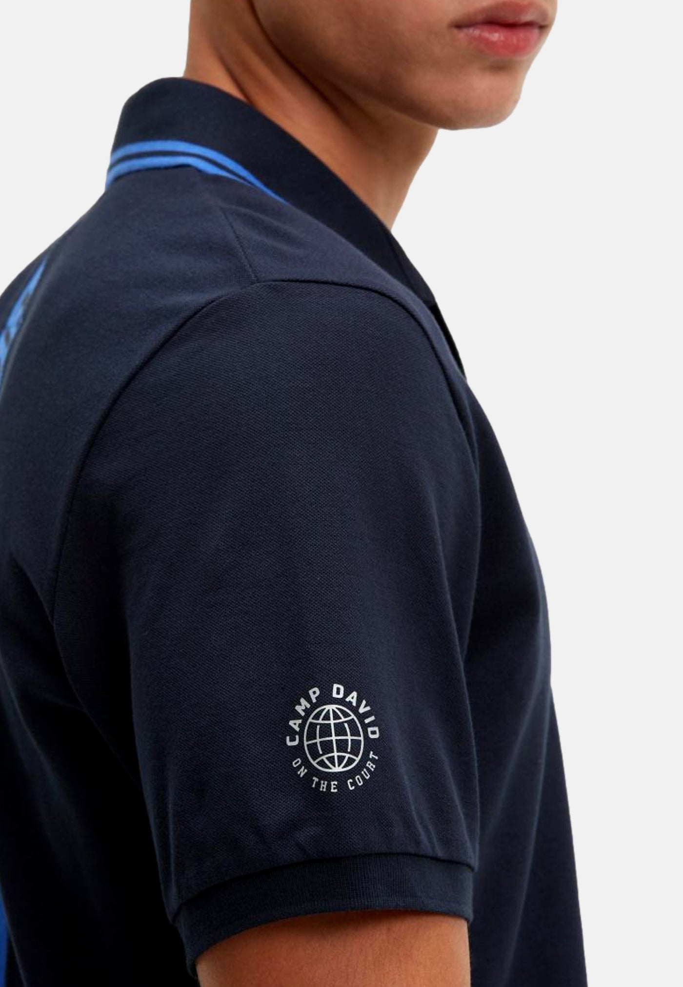 Camp David Game.Set.Match Kurzarmshirt mit Polokragen