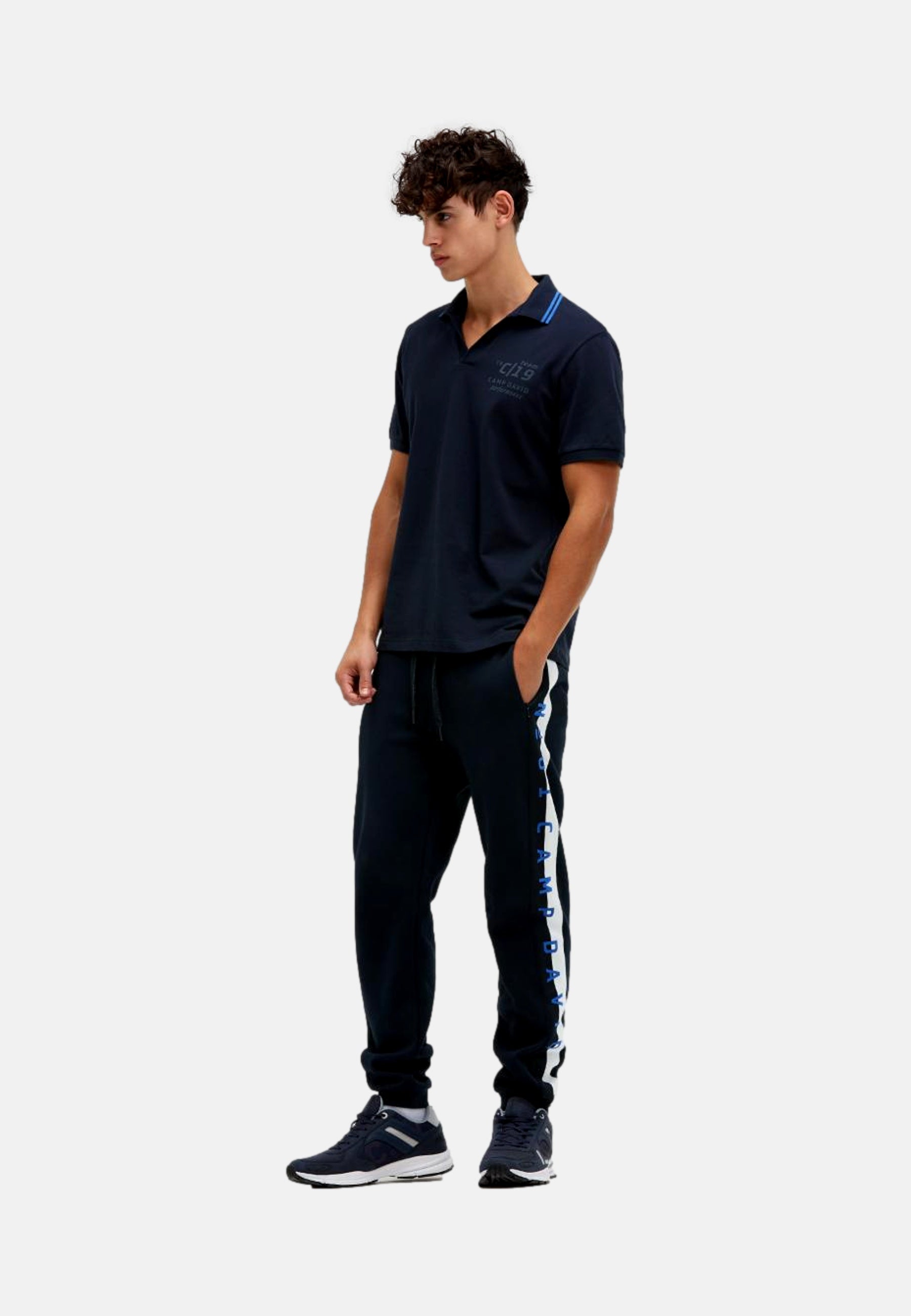 Camp David Game.Set.Match Kurzarmshirt mit Polokragen