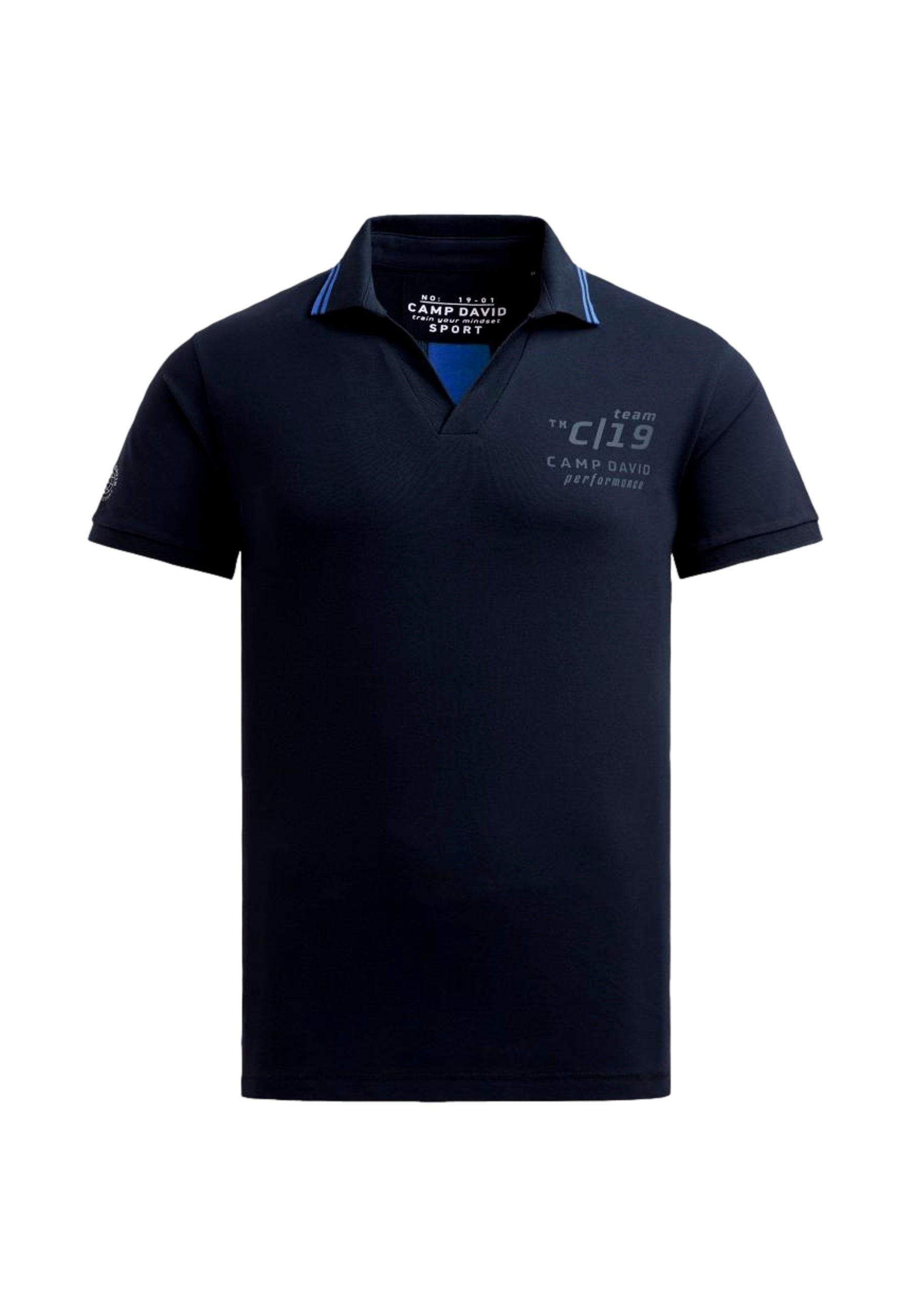 Camp David Game.Set.Match Kurzarmshirt mit Polokragen