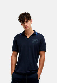 Camp David Game.Set.Match Kurzarmshirt mit Polokragen