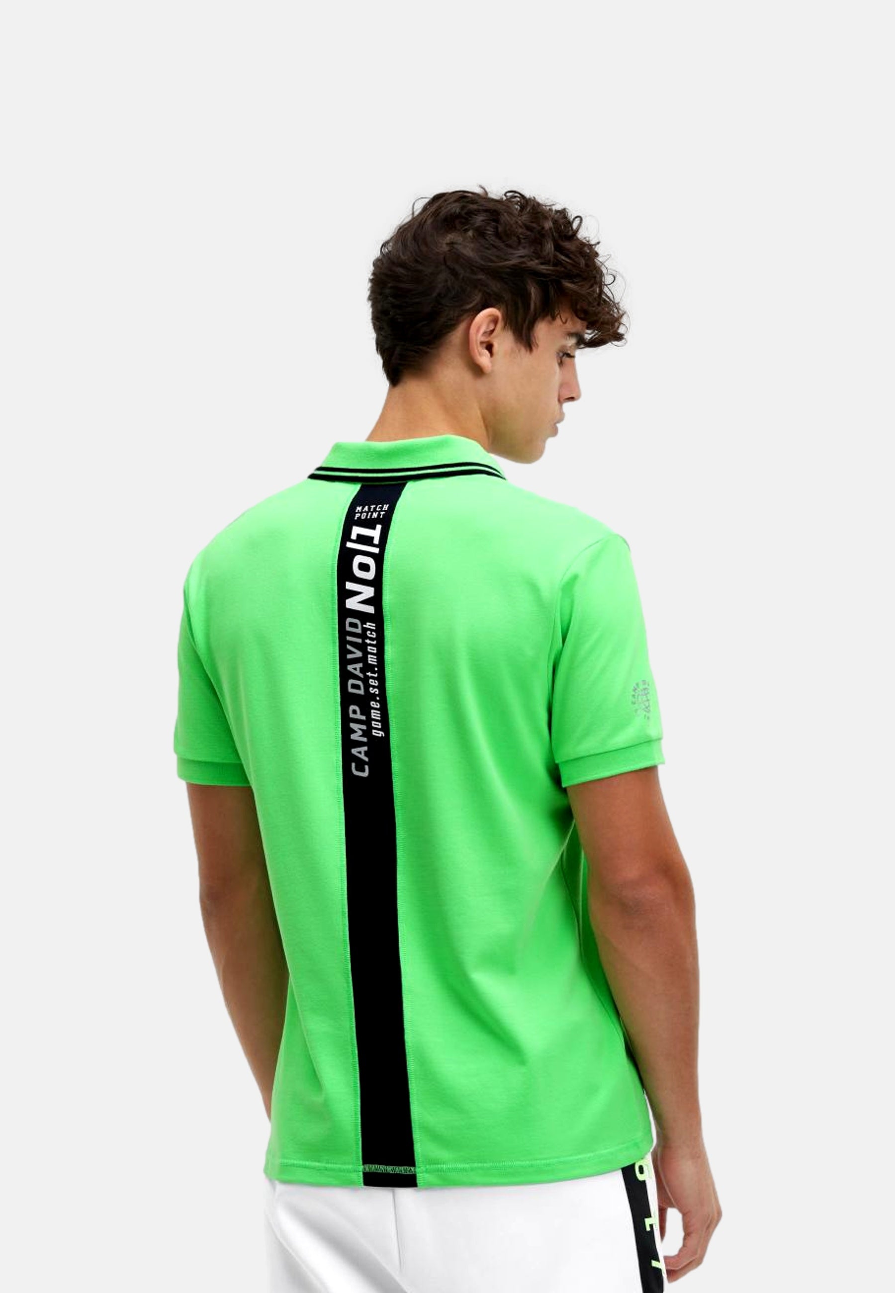 Camp David Game.Set.Match Kurzarmshirt mit Polokragen
