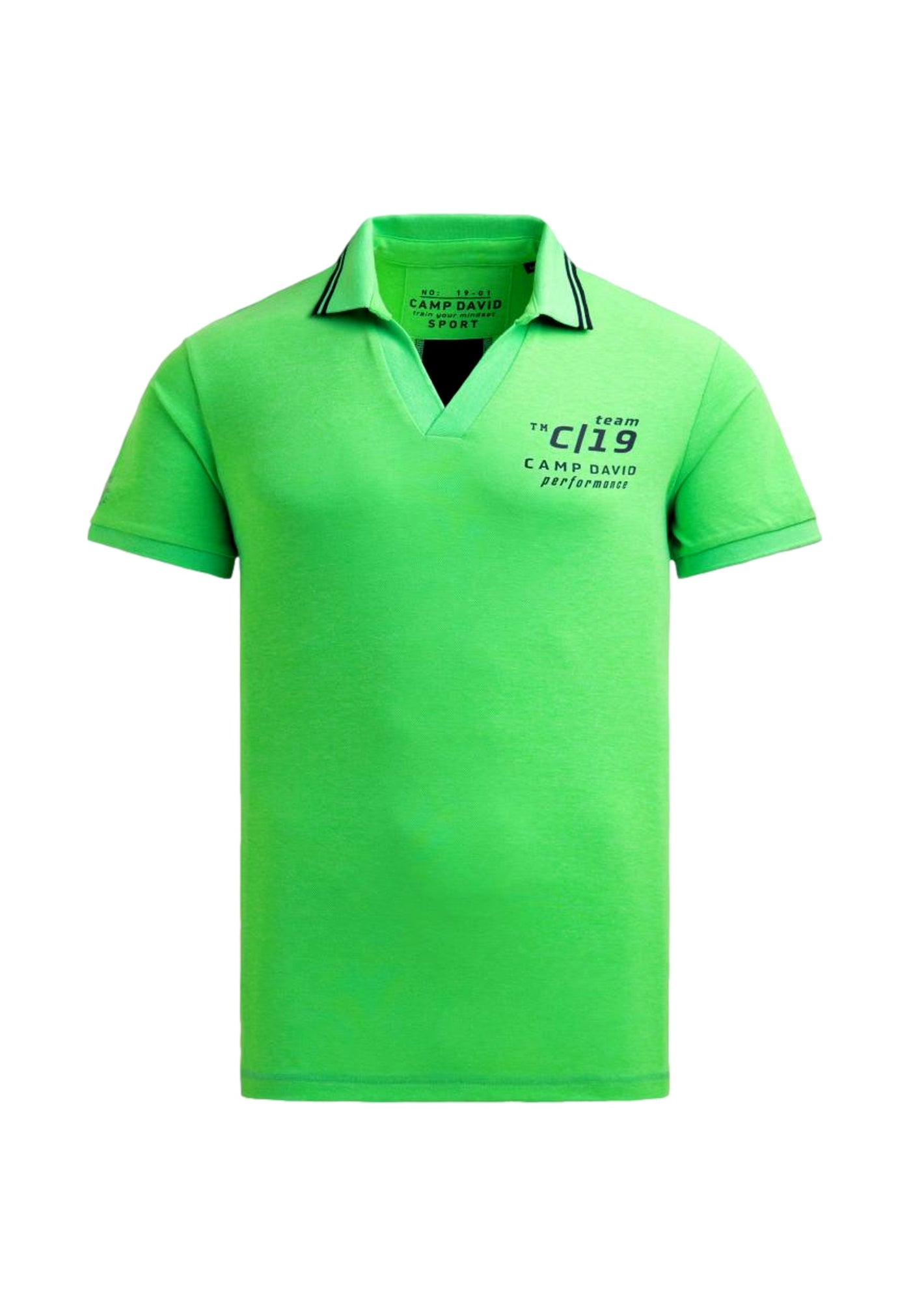 Camp David Game.Set.Match Kurzarmshirt mit Polokragen