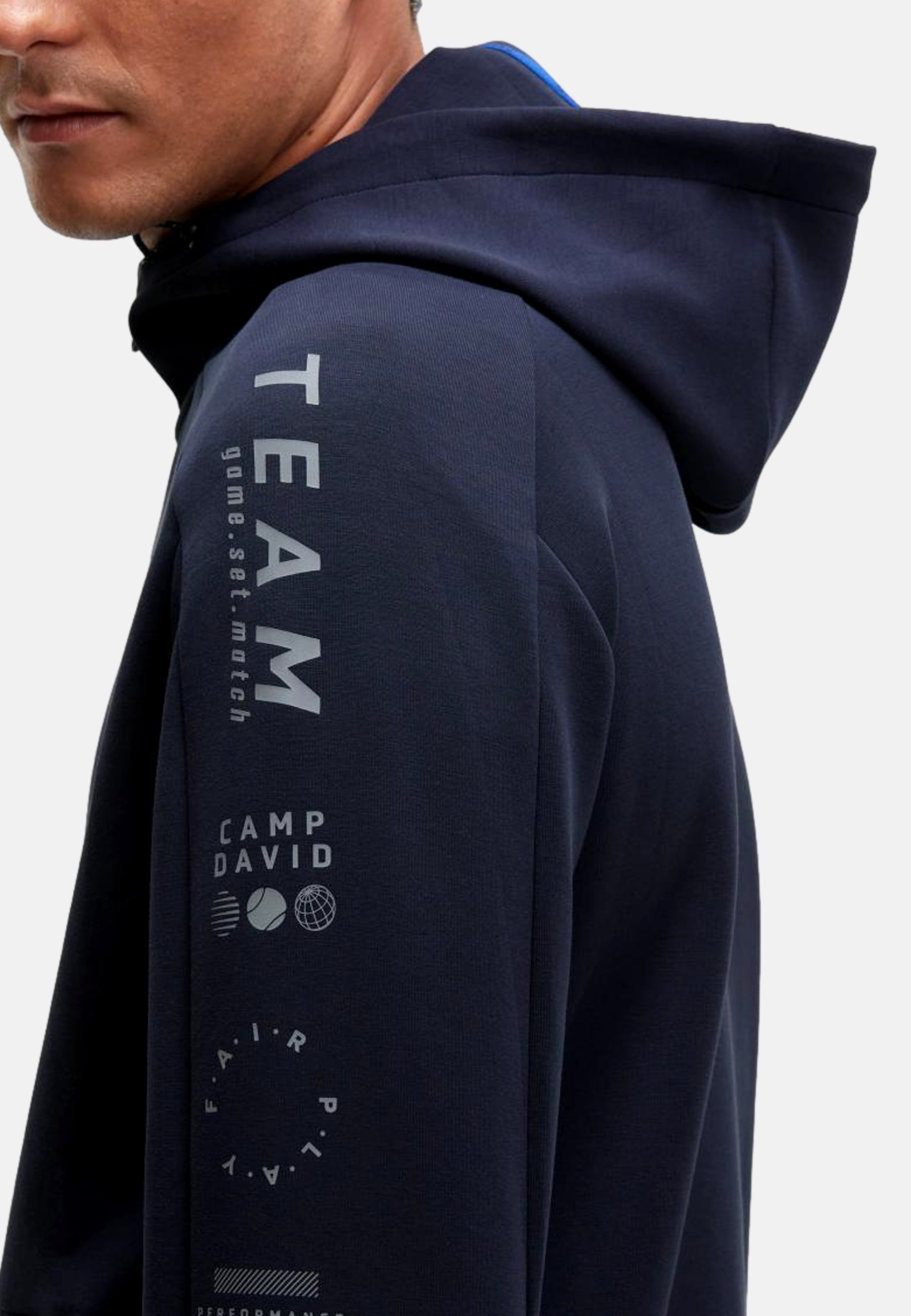 Camp David Game.Set.Match Kapuzensweatjacke