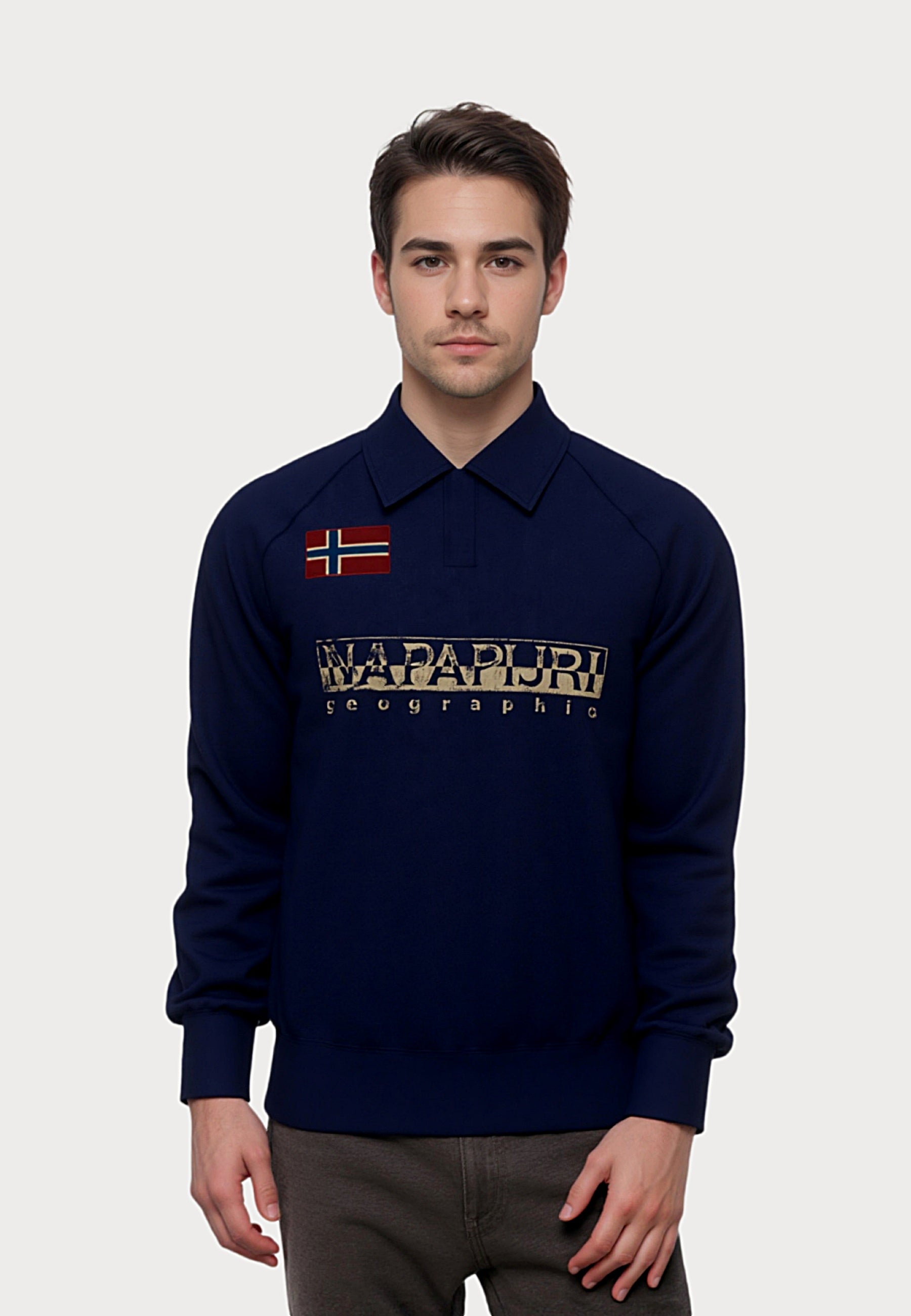 Napapijri Langarmshirt mit Polokragen