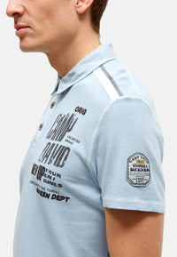 Camp David Dune Crusher Kurzarmshirt mit Polokragen