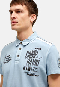 Camp David Dune Crusher Kurzarmshirt mit Polokragen