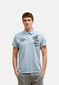 Camp David Dune Crusher Kurzarmshirt mit Polokragen