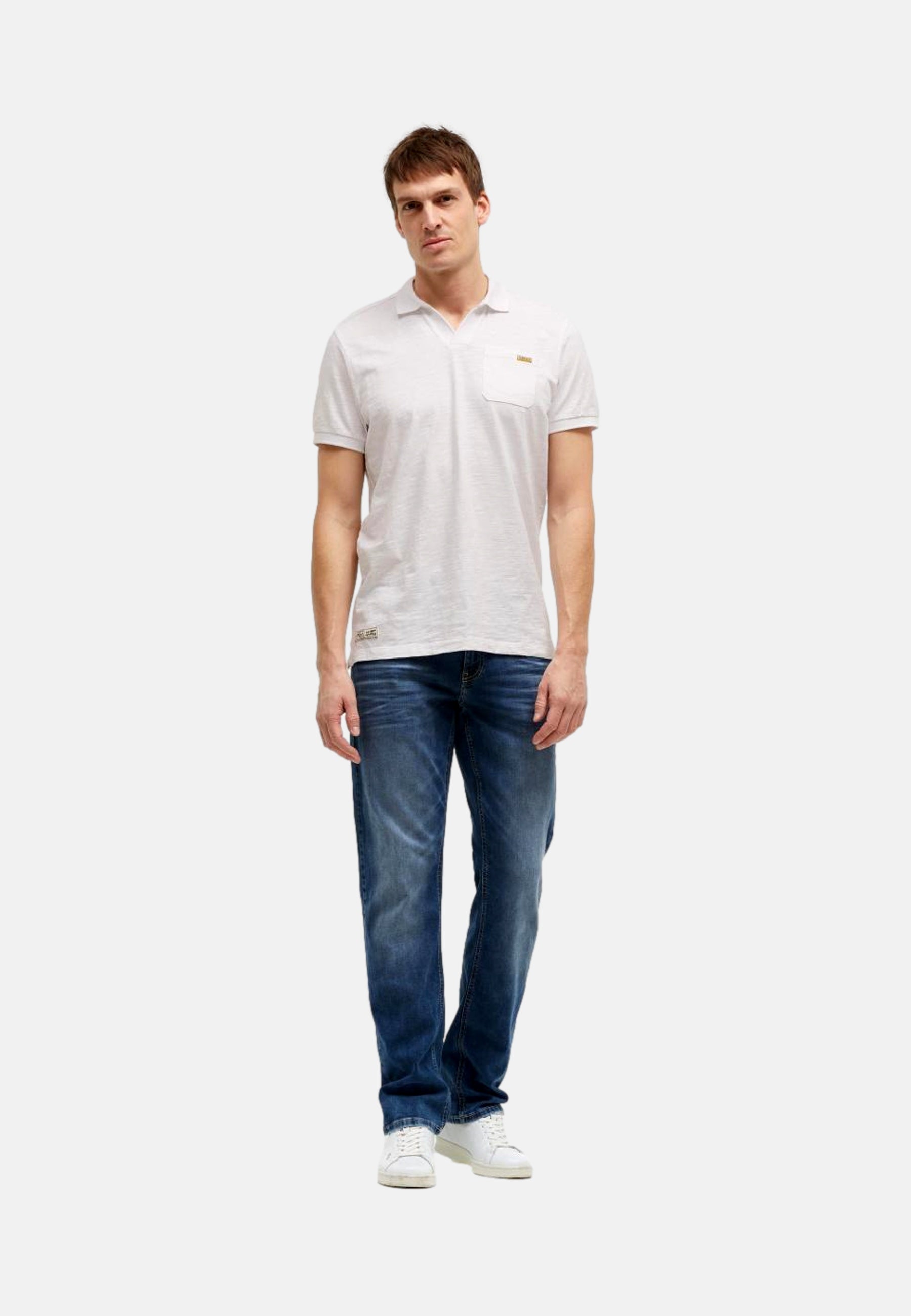 Camp David Dune Crusher Kurzarmshirt mit Polokragen