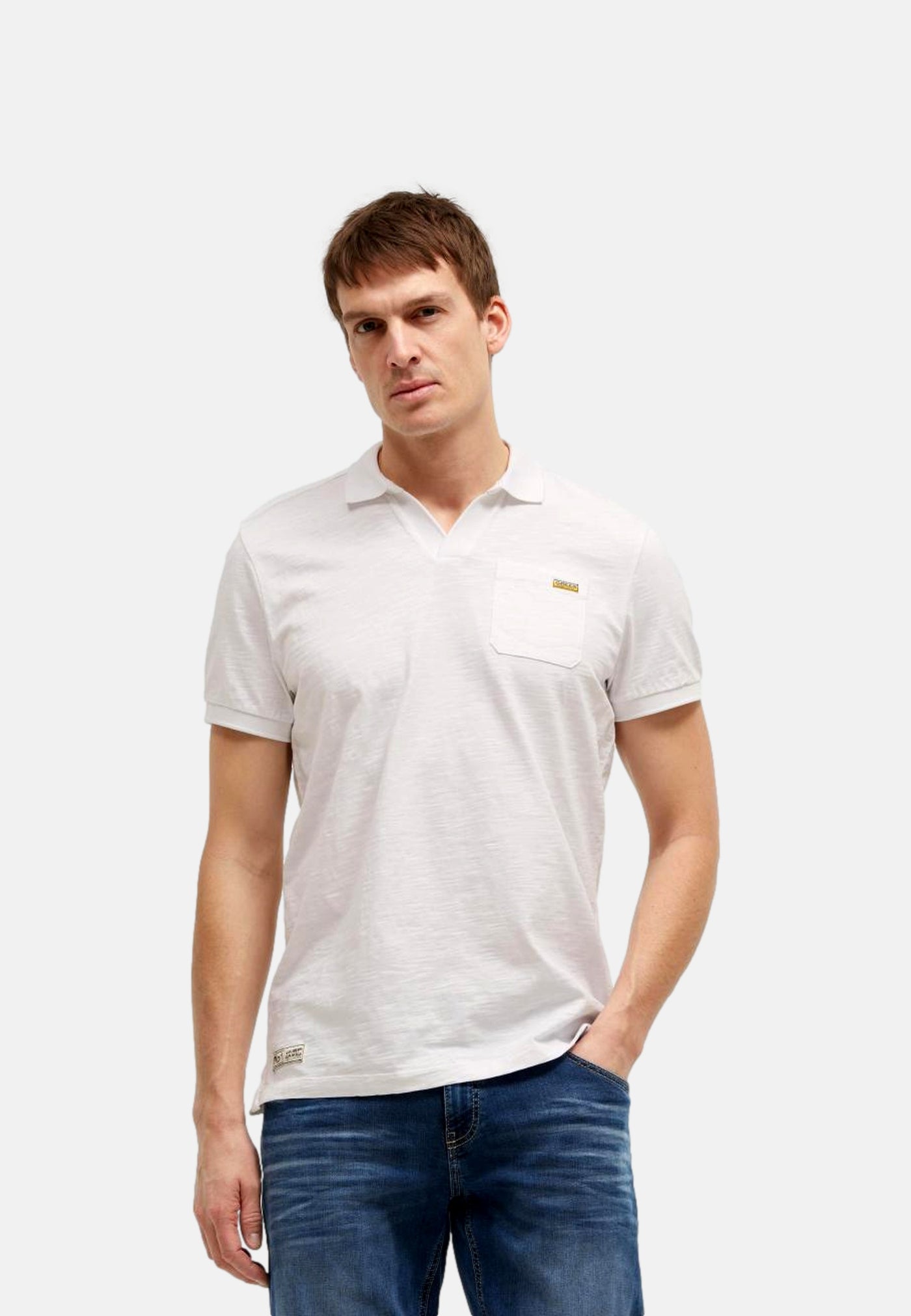 Camp David Dune Crusher Kurzarmshirt mit Polokragen