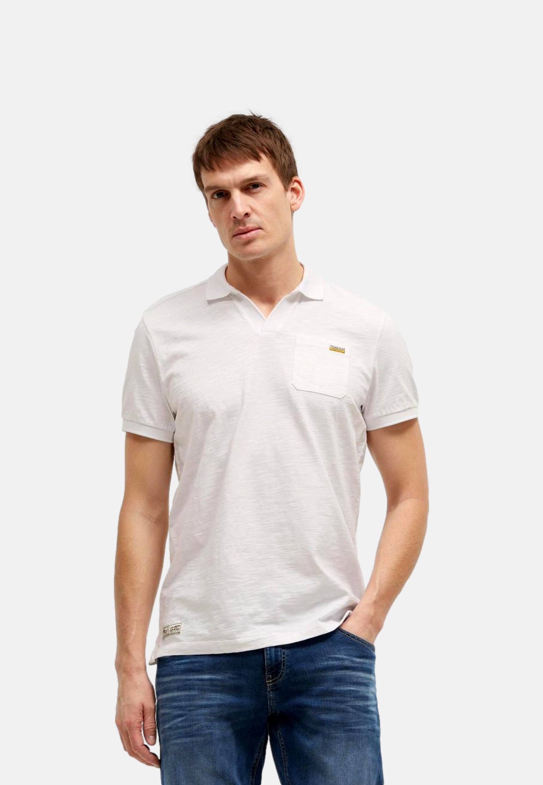Camp David Dune Crusher Kurzarmshirt mit Polokragen
