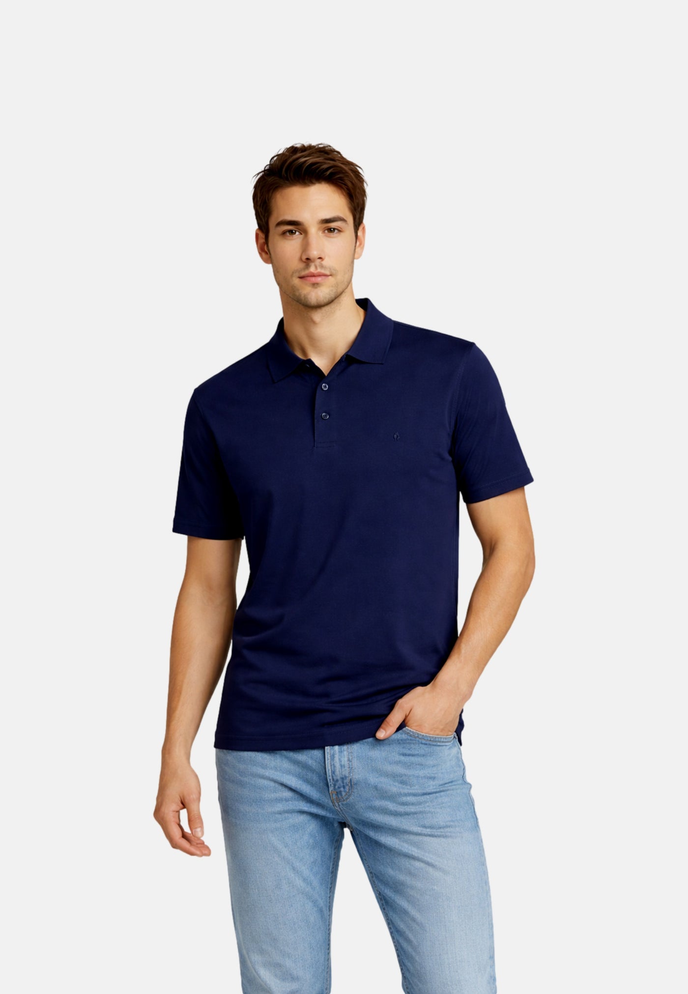 Ragman Kurzarmpoloshirt