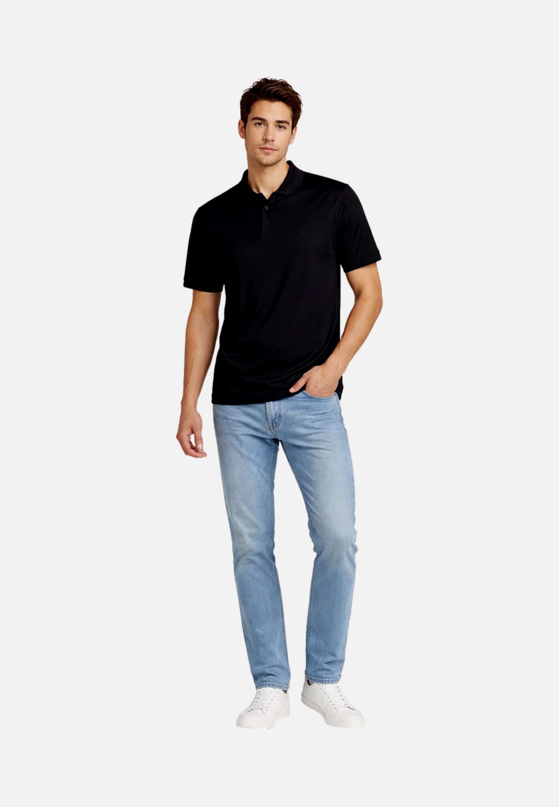 Ragman Kurzarmpoloshirt