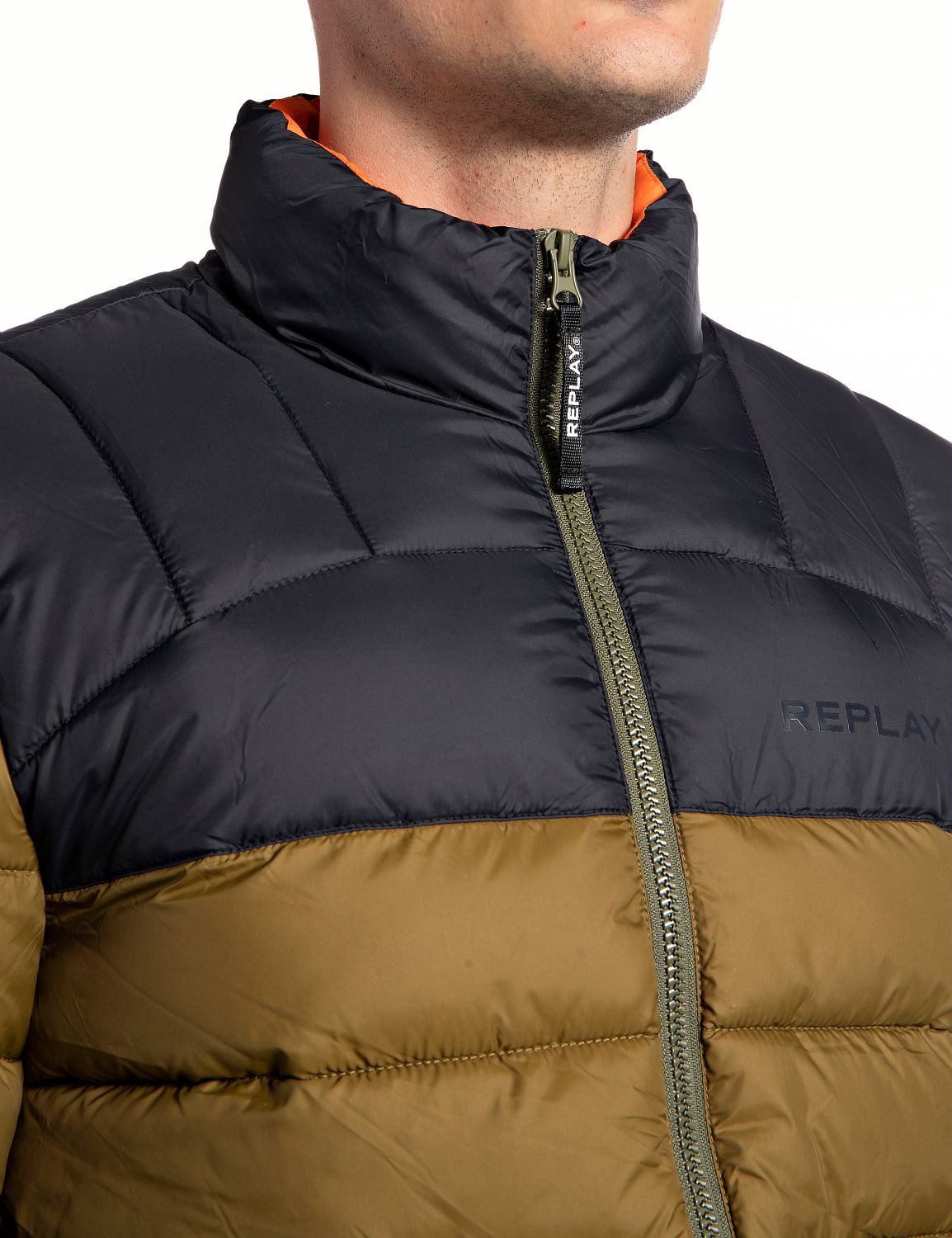 Replay Steppjacke RECYCLED MATT NYLON mit Stehkragen