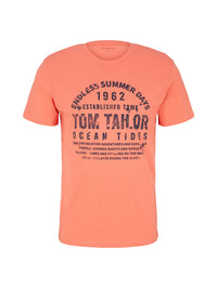 Tom Tailor T-Shirt mit Textprint und Rundhalsausschnitt