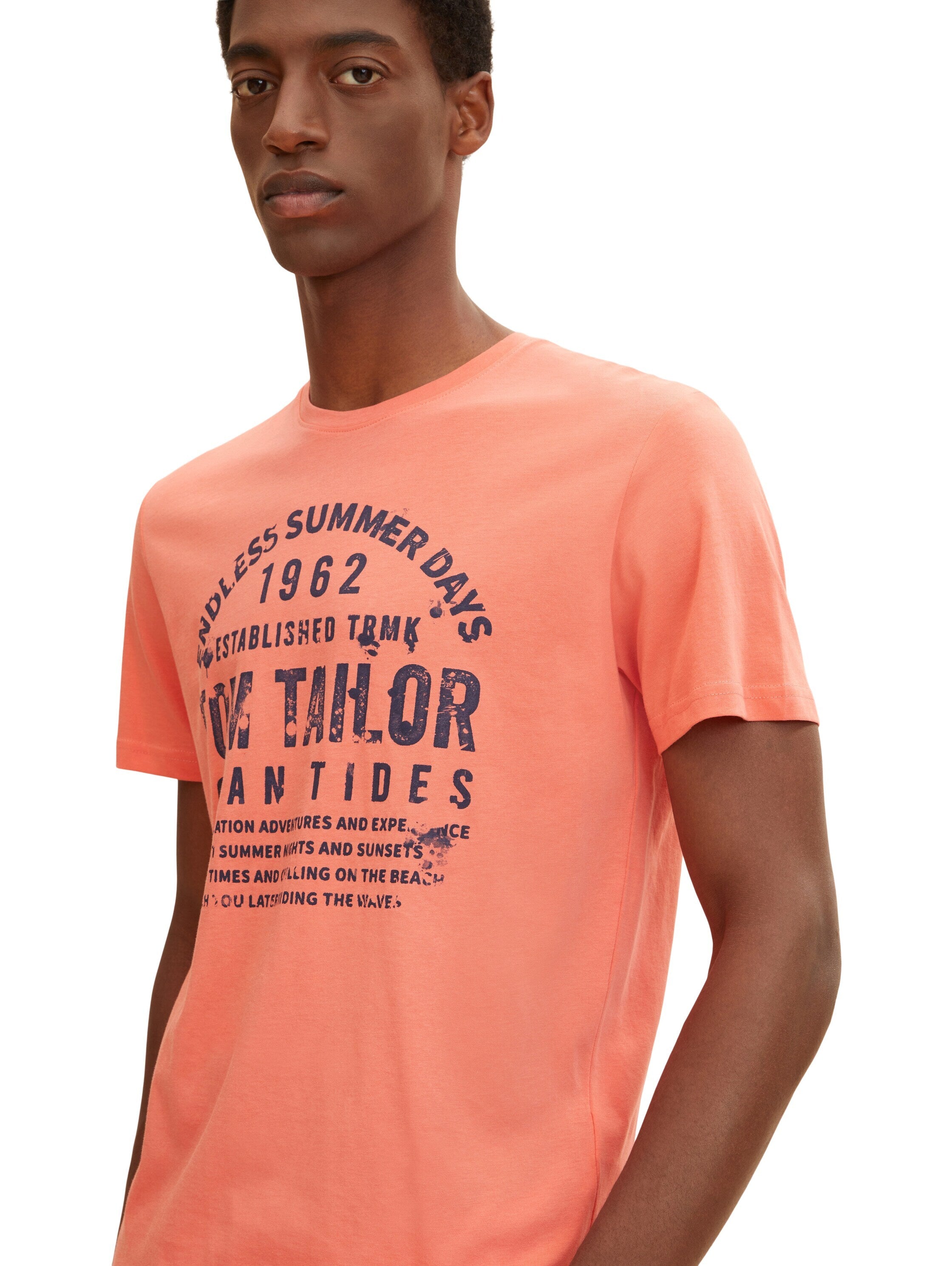 Tom Tailor T-Shirt mit Textprint und Rundhalsausschnitt