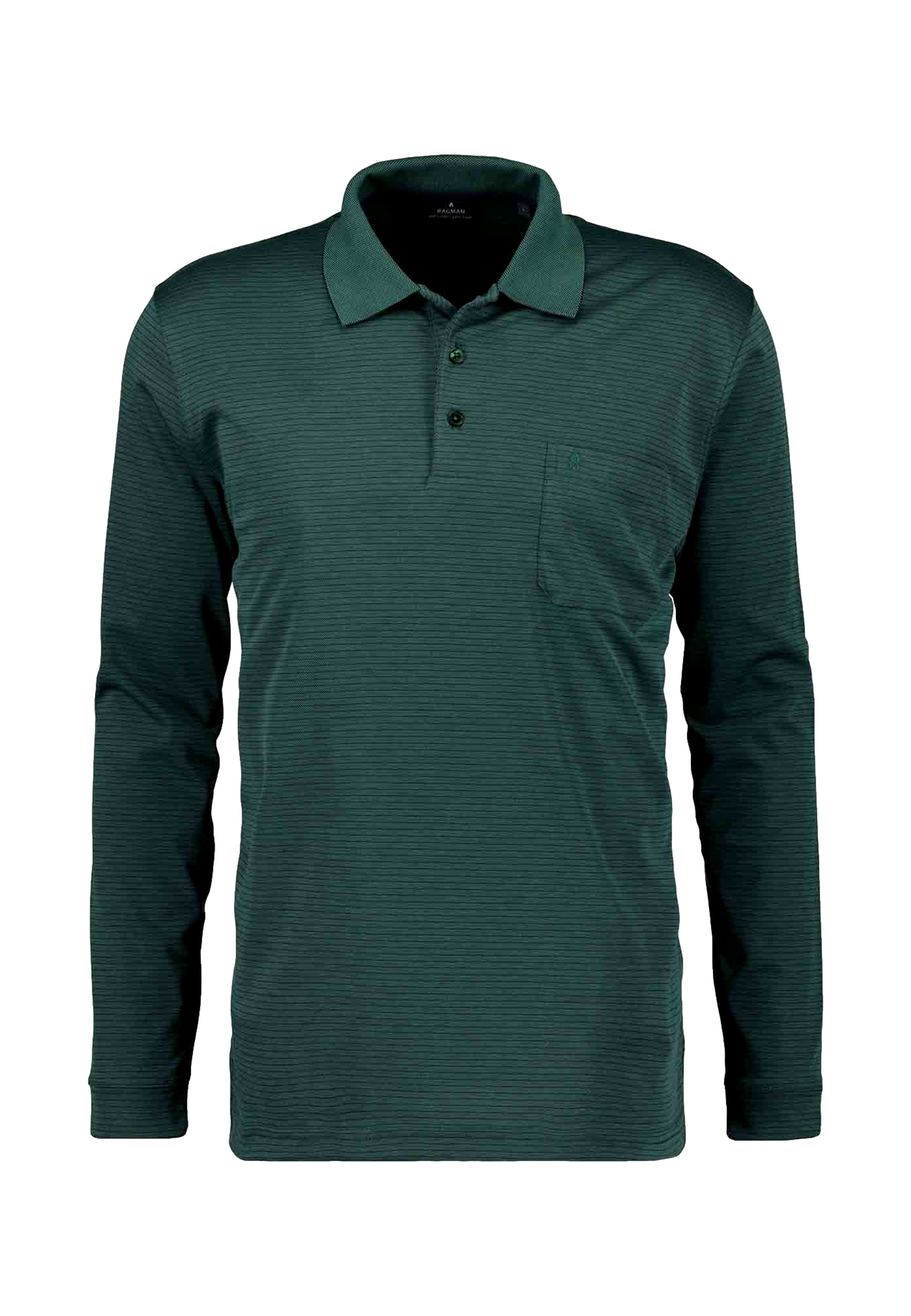 Ragman Langarmshirt mit Polokragen