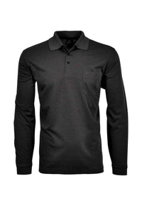 Ragman Langarmshirt mit Polokragen