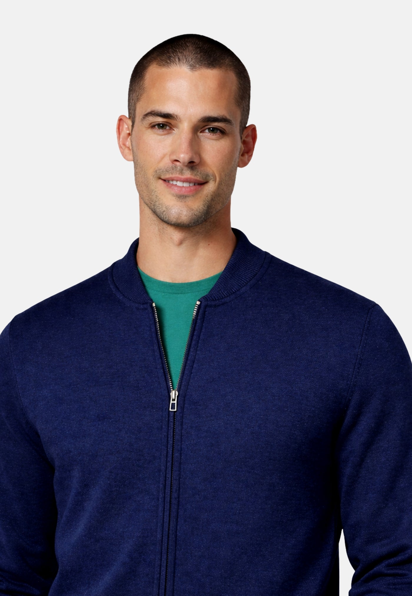 Ragman Baseball Cardigan Reißverschluss