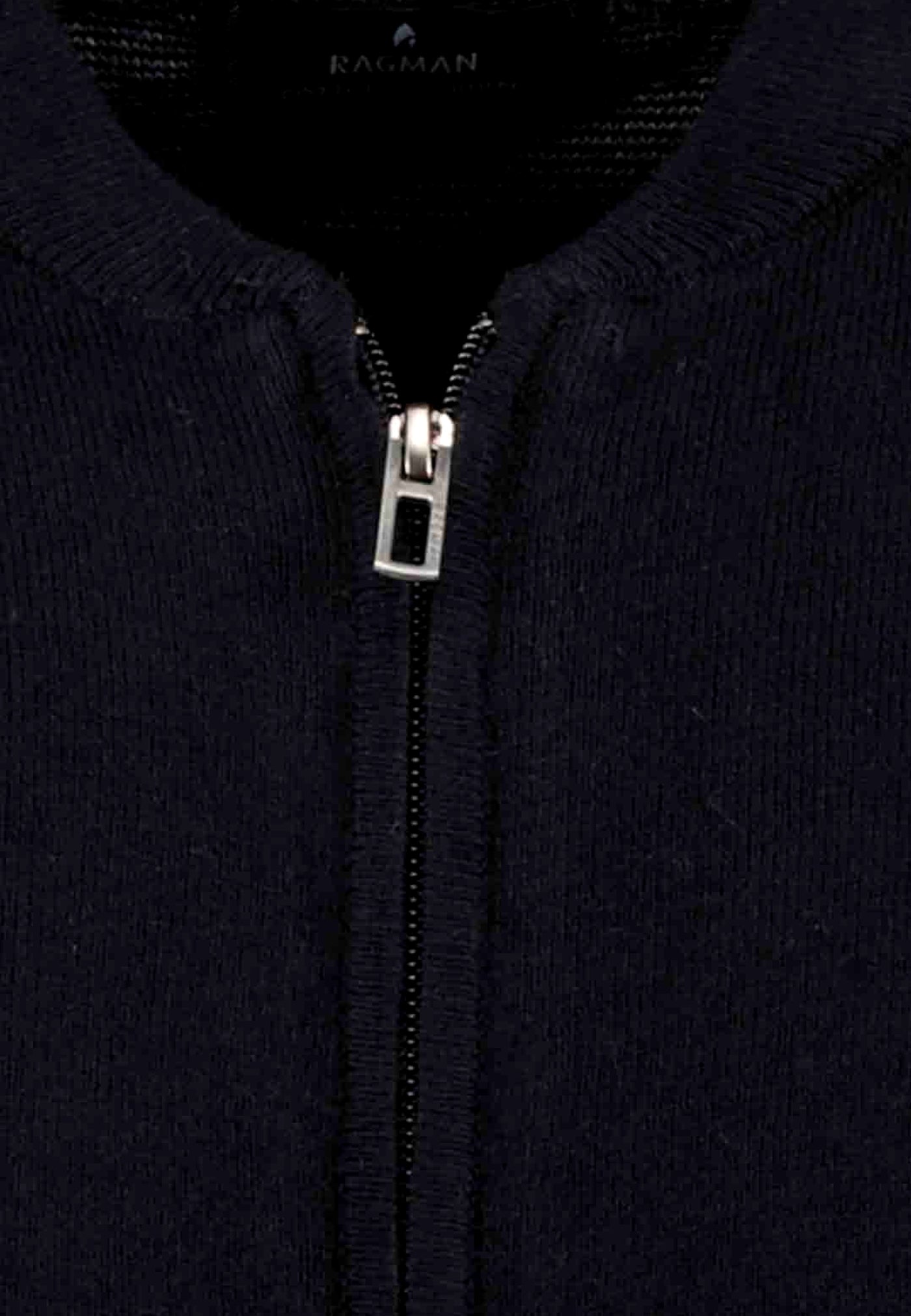 Ragman Baseball Cardigan Reißverschluss
