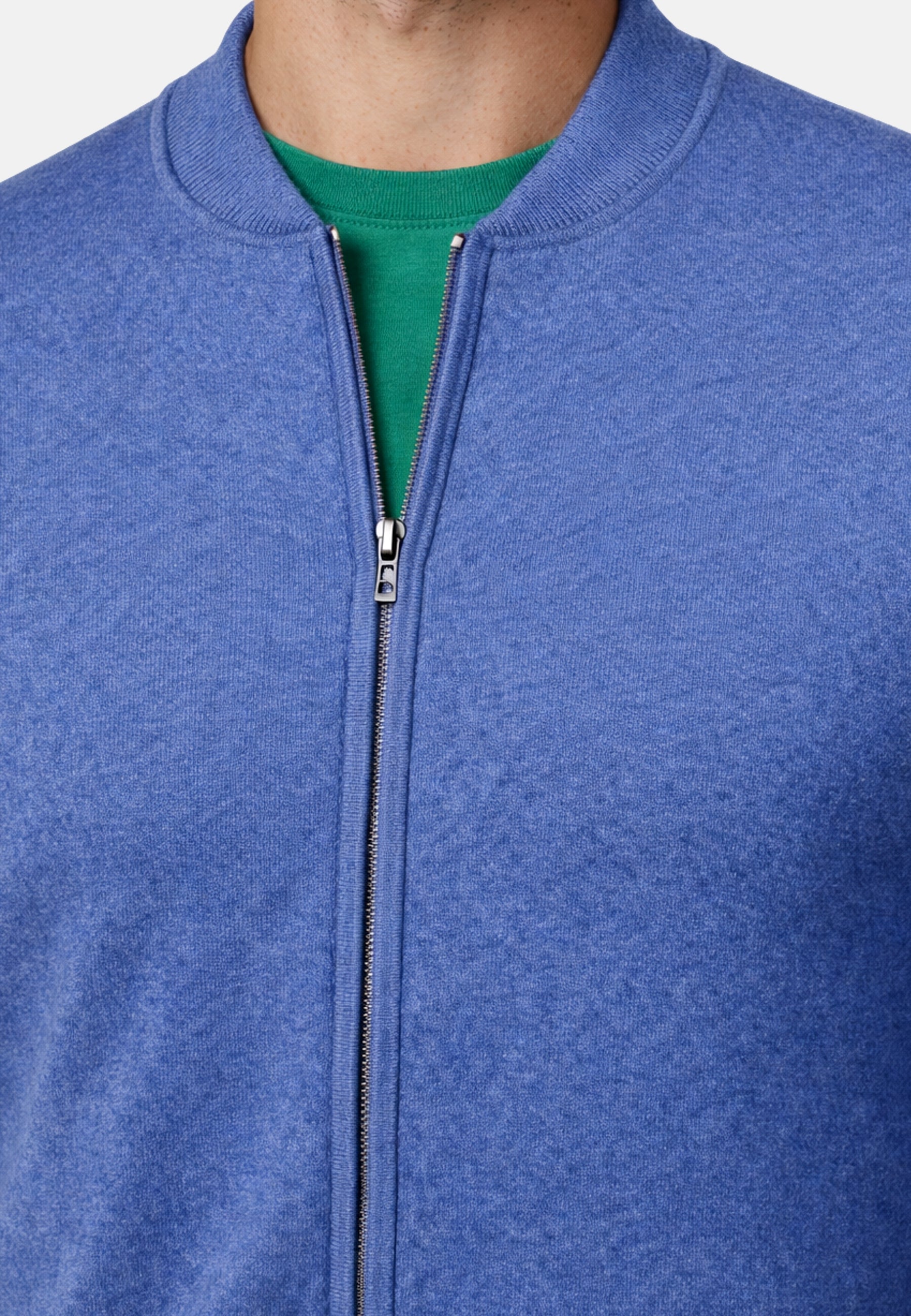 Ragman Baseball Cardigan Reißverschluss