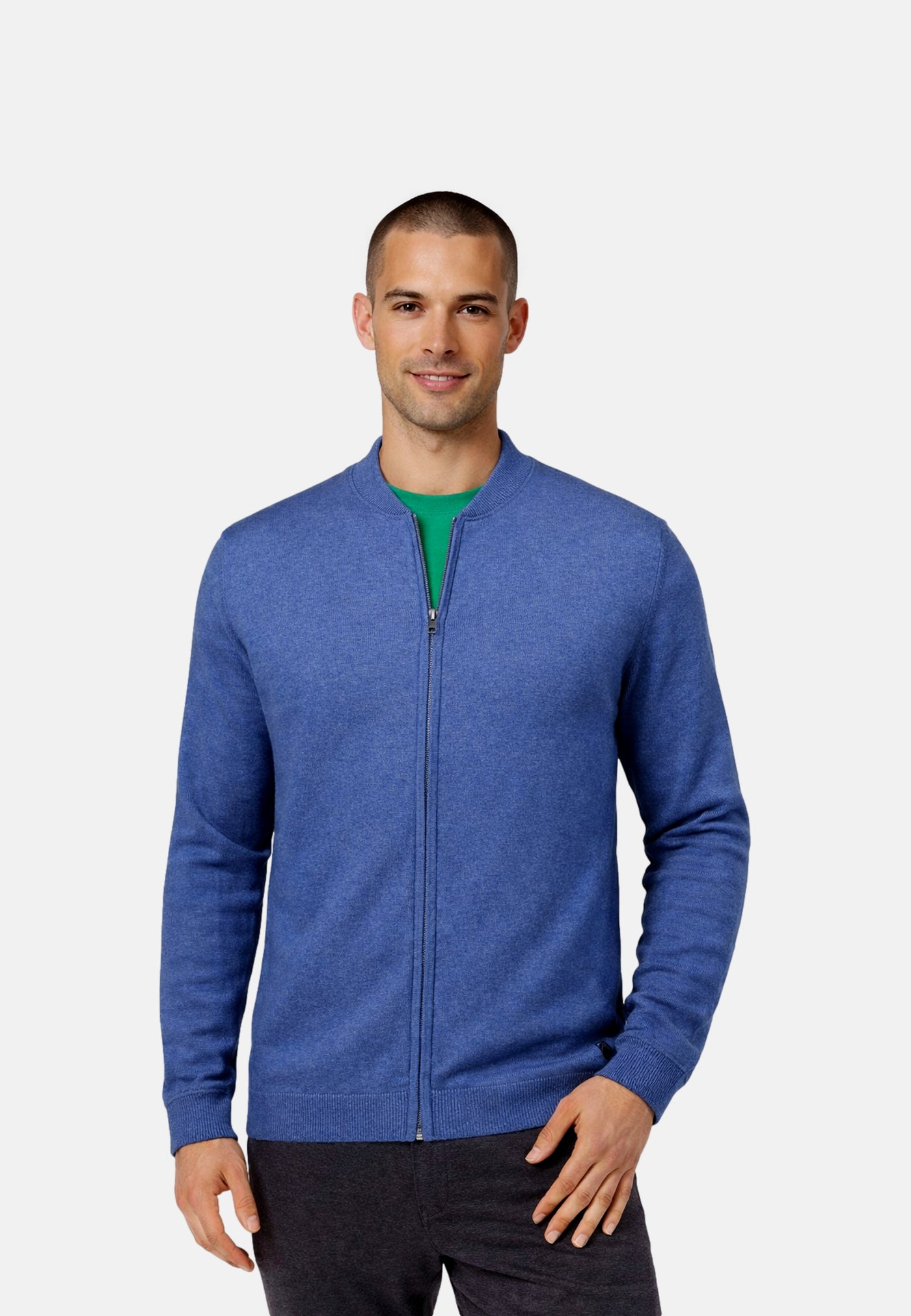 Ragman Baseball Cardigan Reißverschluss