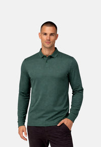 Ragman Modern Fit Langarmshirt mit Polokragen