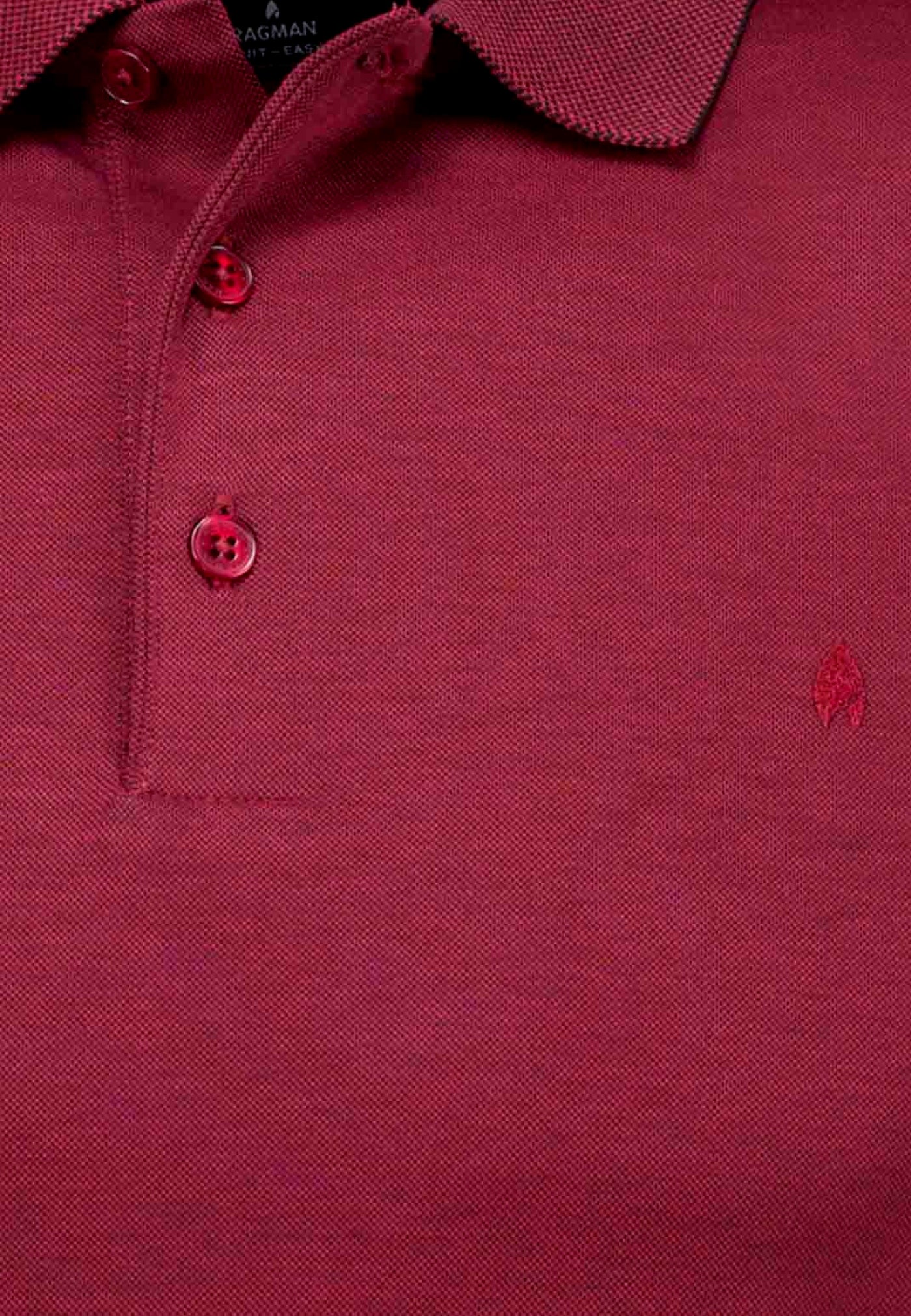 Ragman Modern Fit Langarmshirt mit Polokragen