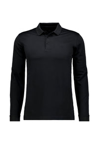 Ragman Modern Fit Langarmshirt mit Polokragen