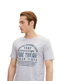 Tom Tailor T-Shirt mit Textprint und Rundhalsausschnitt