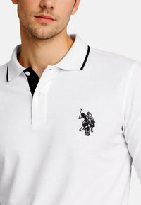 U.S. POLO Longsleeve Poloshirt Polokragen