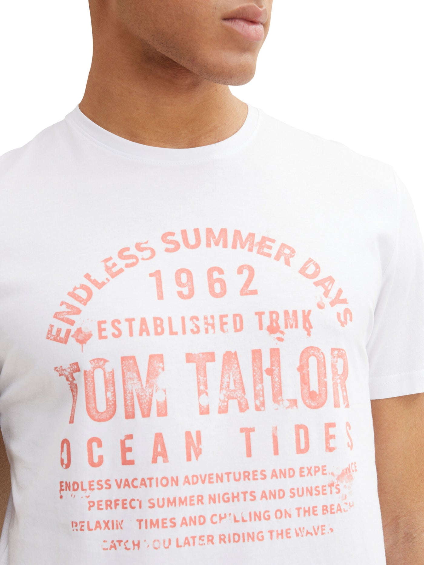 Tom Tailor T-Shirt mit Textprint und Rundhalsausschnitt
