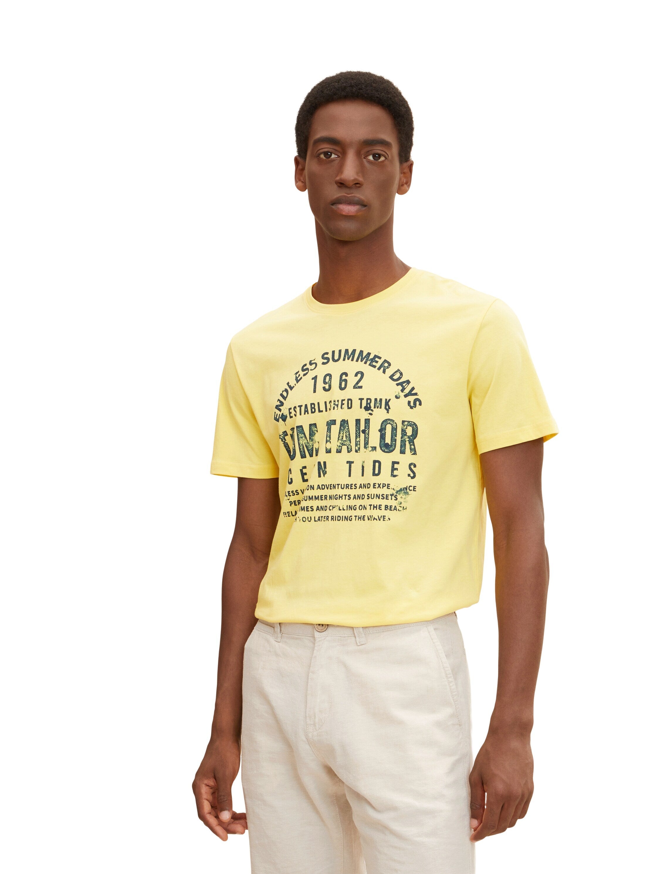 Tom Tailor T-Shirt mit Textprint und Rundhalsausschnitt