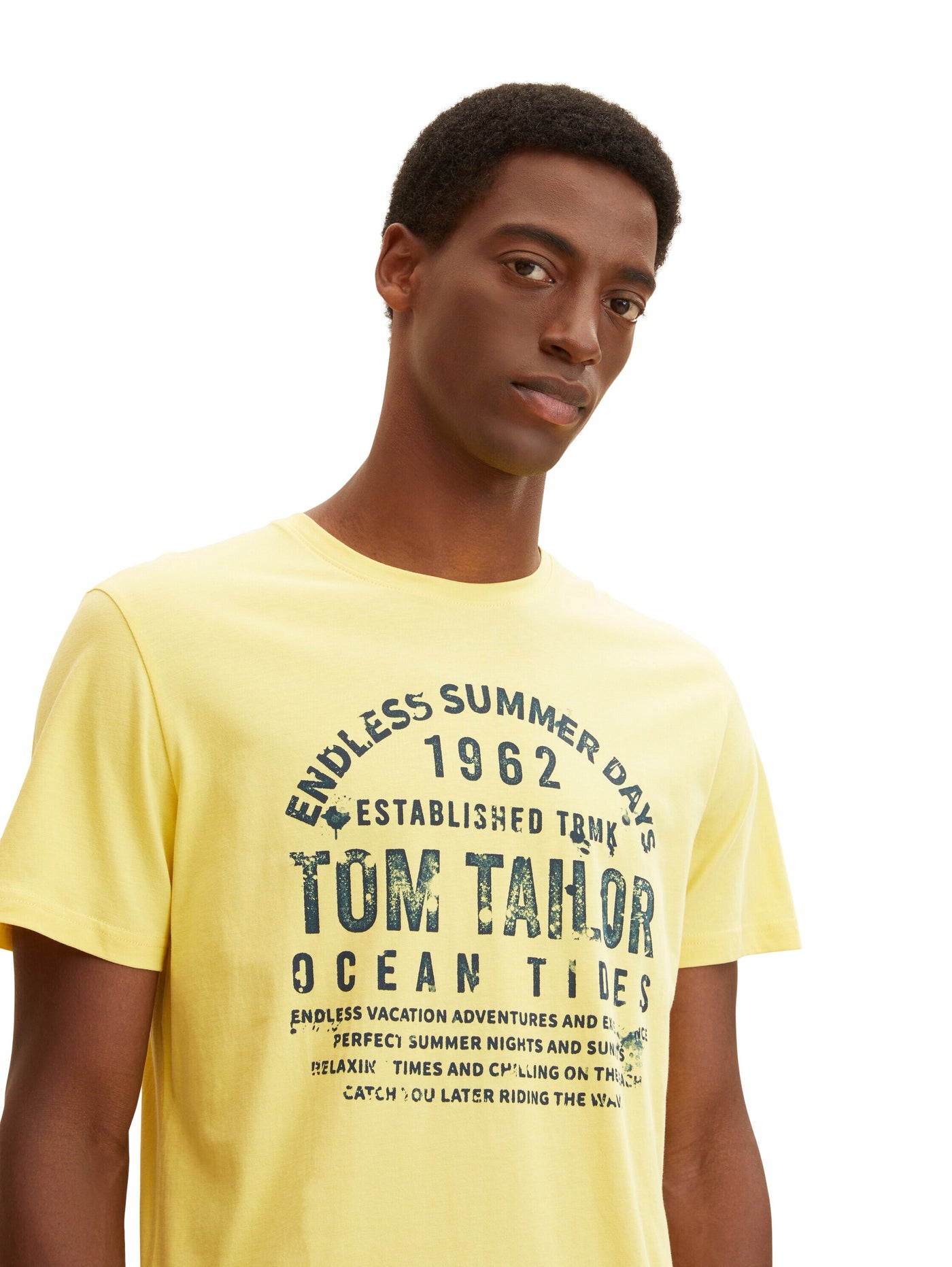 Tom Tailor T-Shirt mit Textprint und Rundhalsausschnitt
