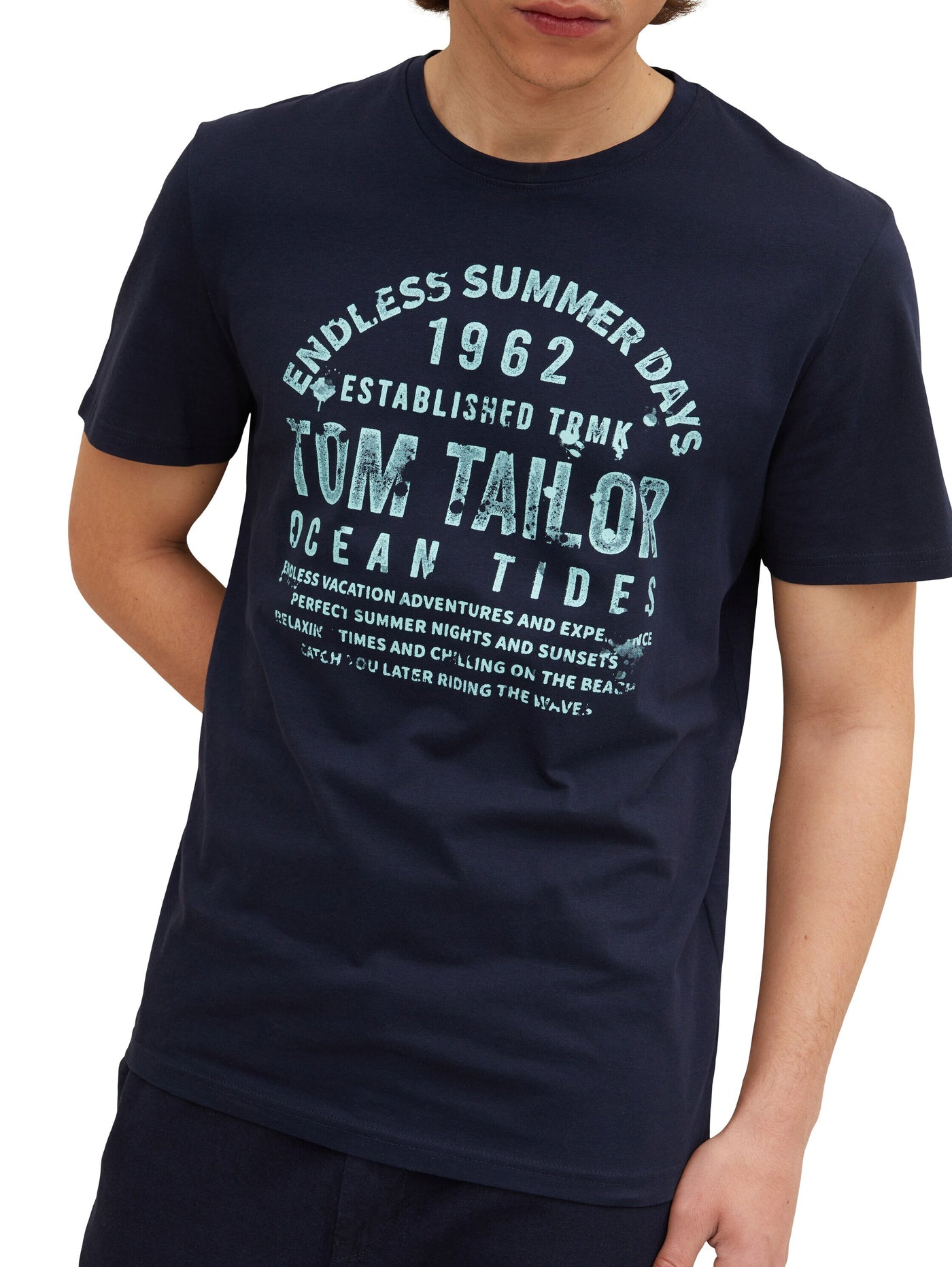 Tom Tailor T-Shirt mit Textprint und Rundhalsausschnitt