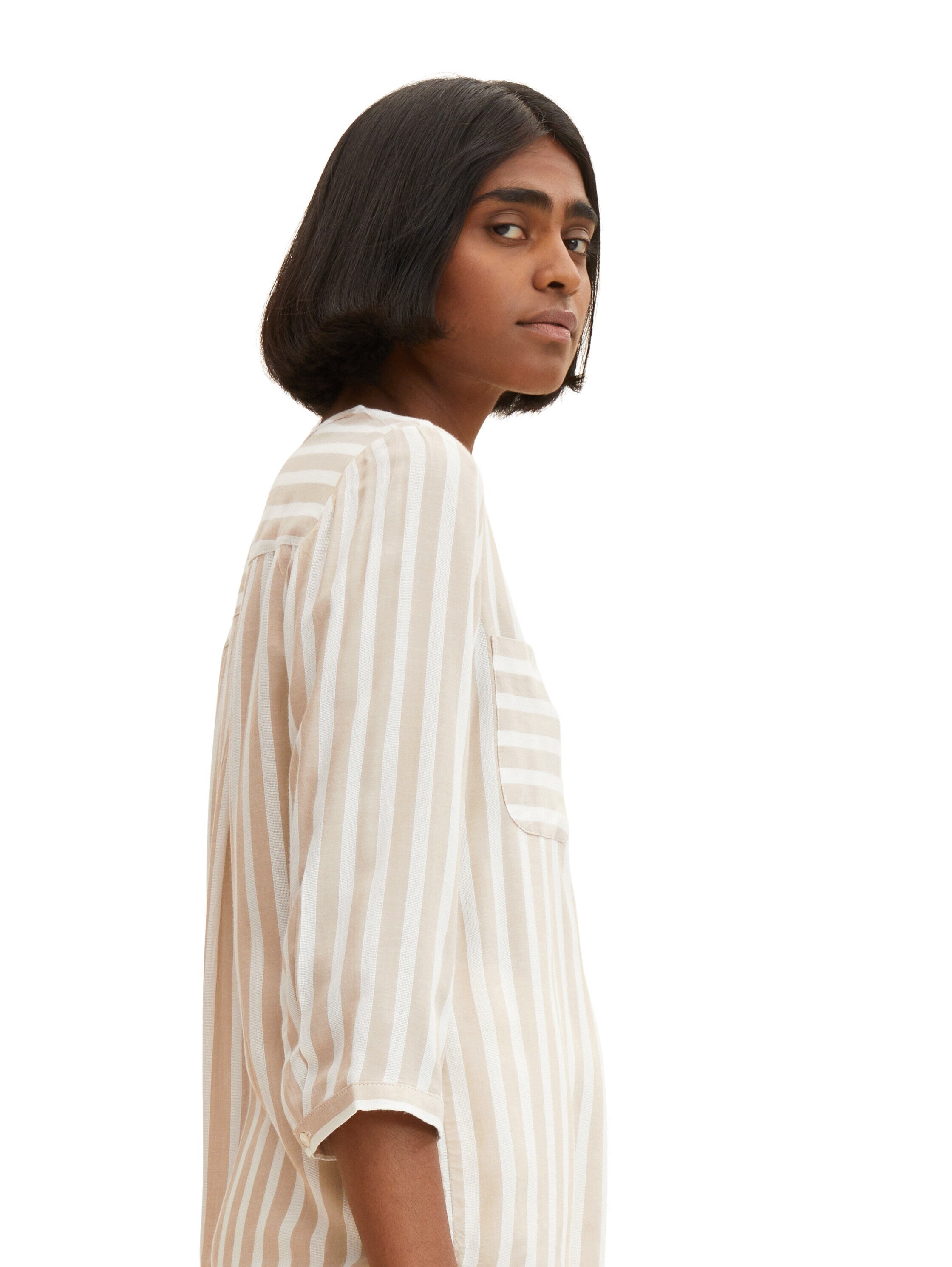 Tom Tailor Gestreifte Bluse mit Taschen