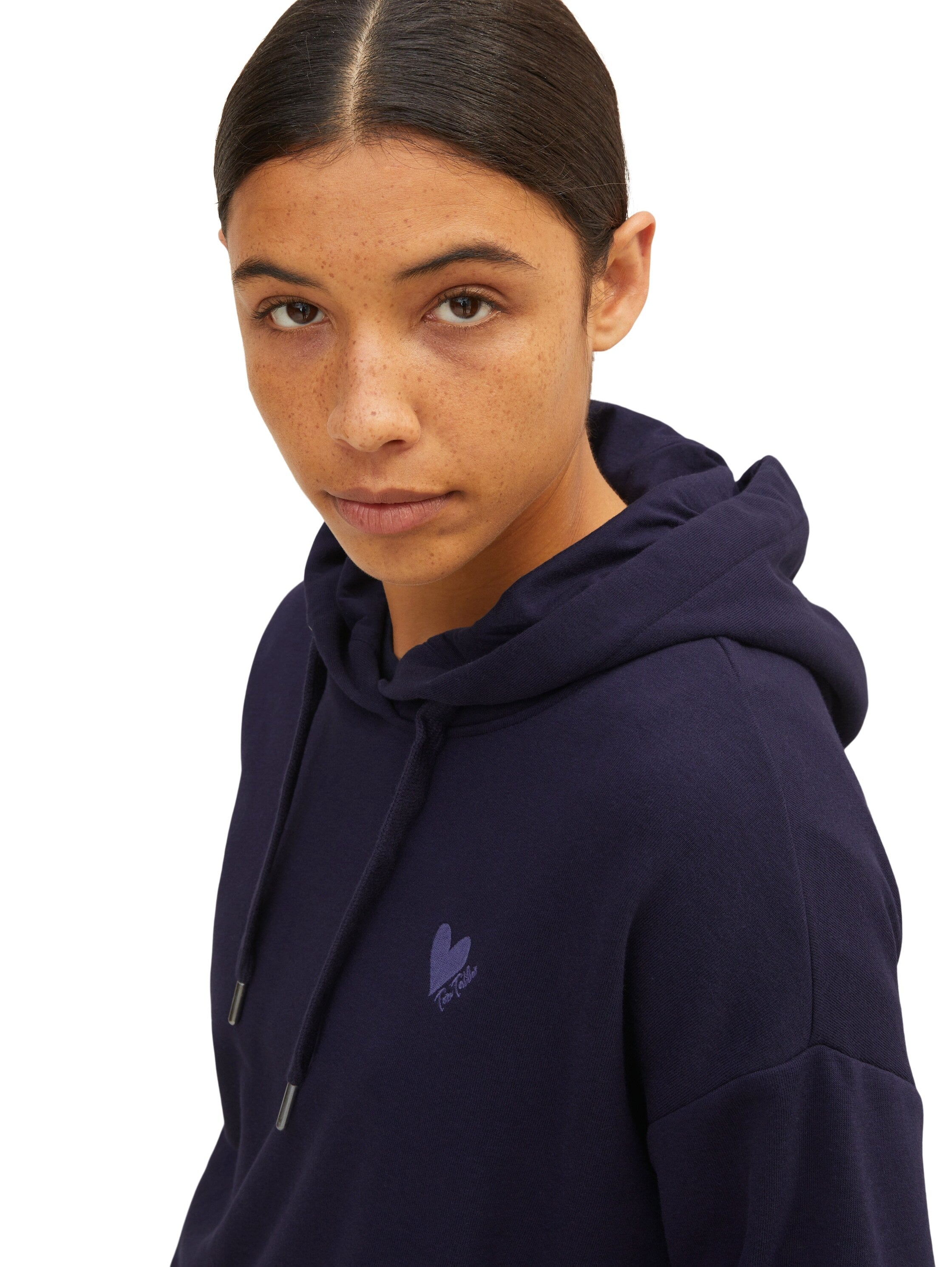 Tom Tailor Kapuzensweatshirt mit Kapuze und Seitenschlitzen