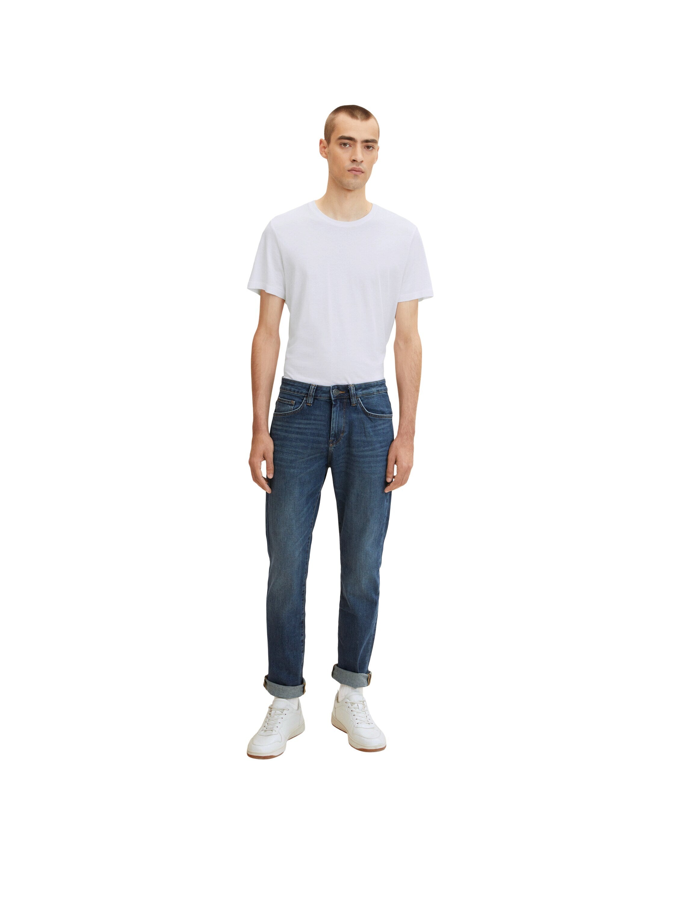 Tom Tailor Josh Slim Jeans im Five-Pocket-Style mit leichter Waschung