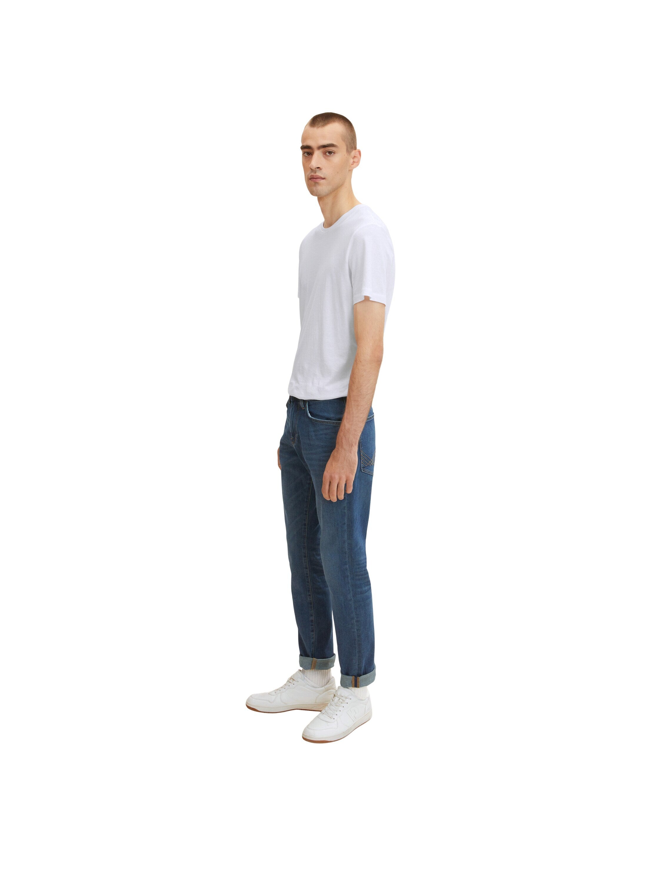 Tom Tailor Josh Slim Jeans im Five-Pocket-Style mit leichter Waschung