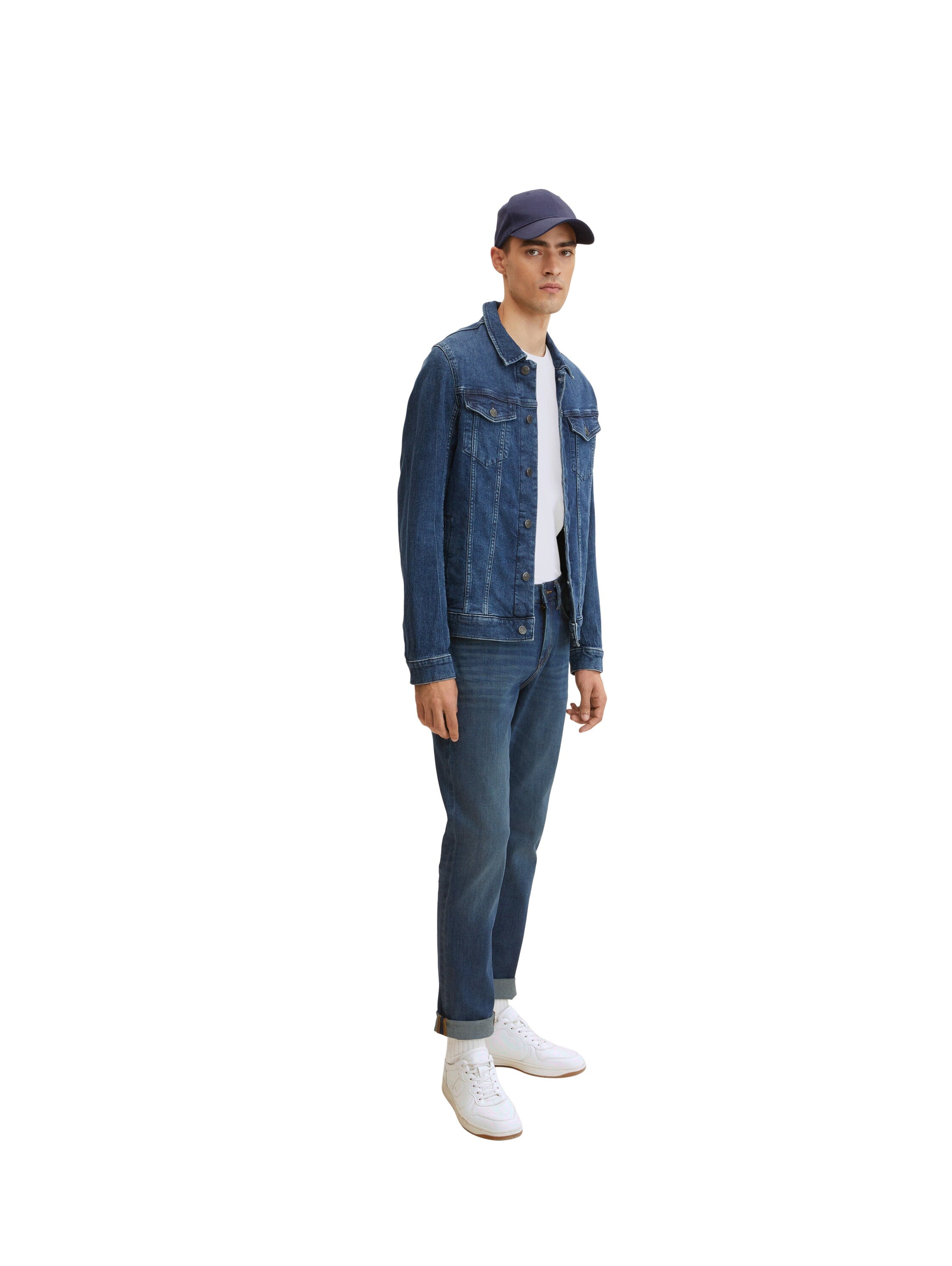 Tom Tailor Josh Slim Jeans im Five-Pocket-Style mit leichter Waschung